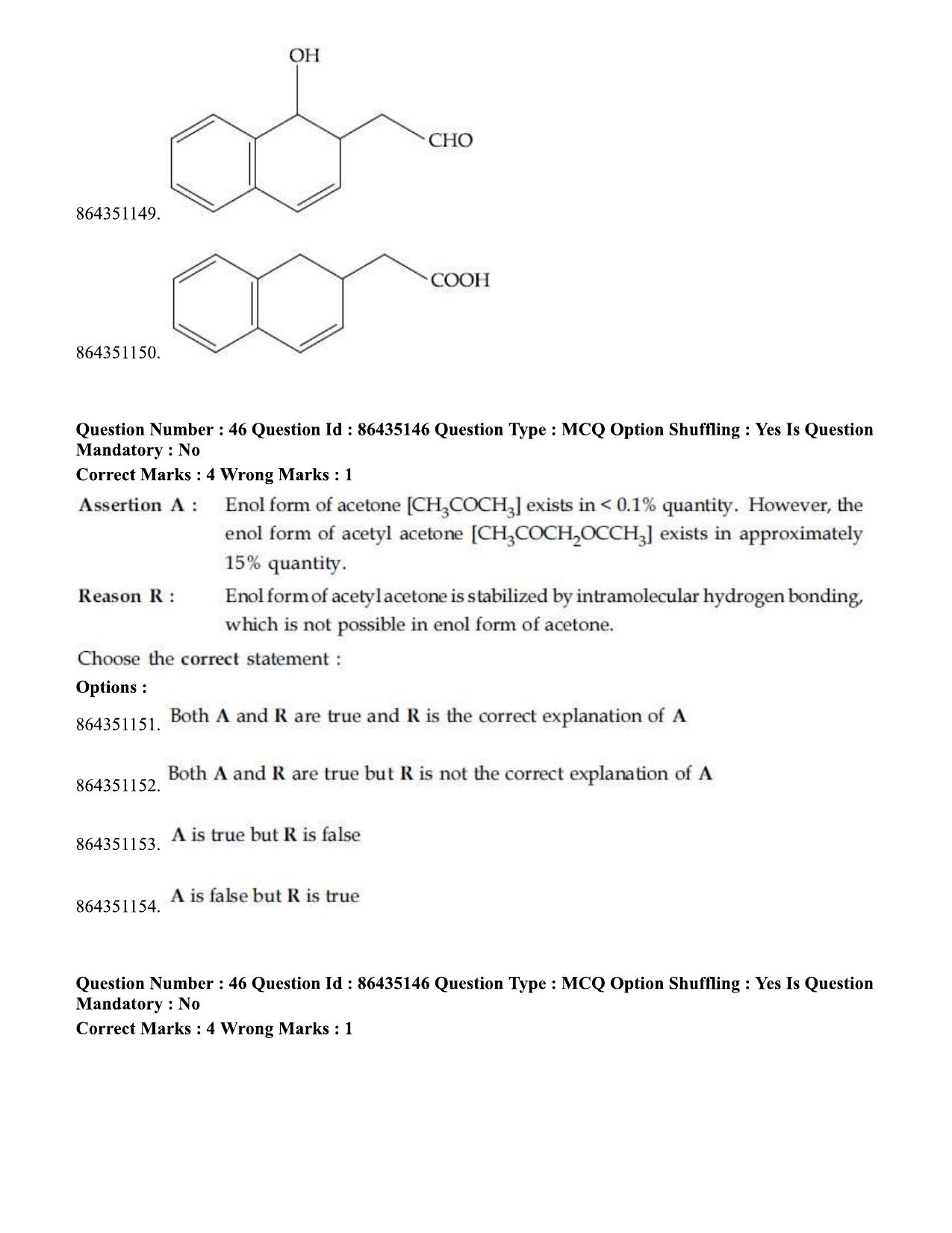 JEE Mains 2021: BTech EA (Shift 1) 16-03-2021 Question Paper - Page 54