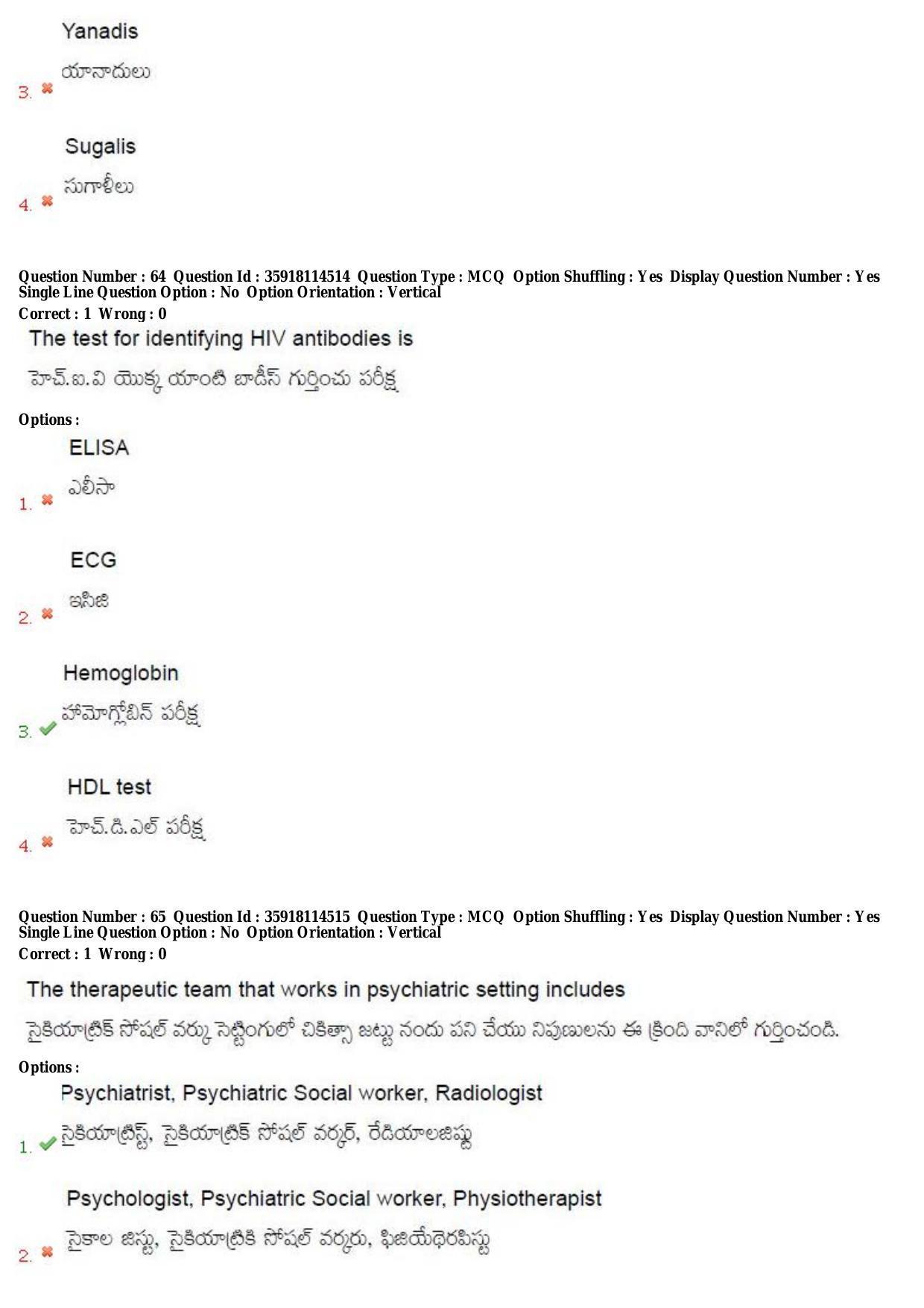 TS CPGET 2018 Master of Social Work (M.S.W) (Shift1) Question Paper with Answer Key - Page 38
