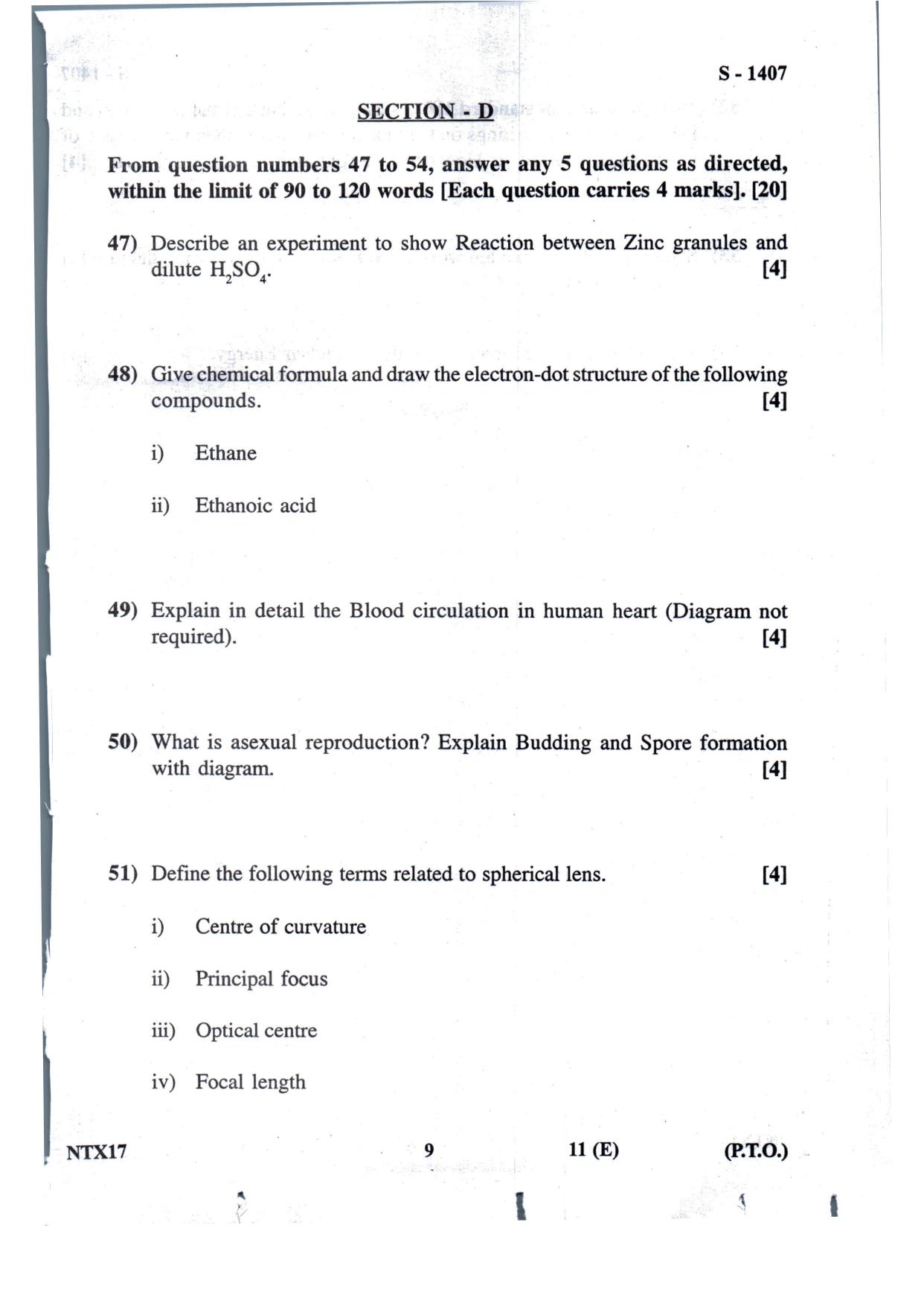 Gujarat Board Class 10th Social Science Eng. Med. July 2022 Question Paper - Page 9