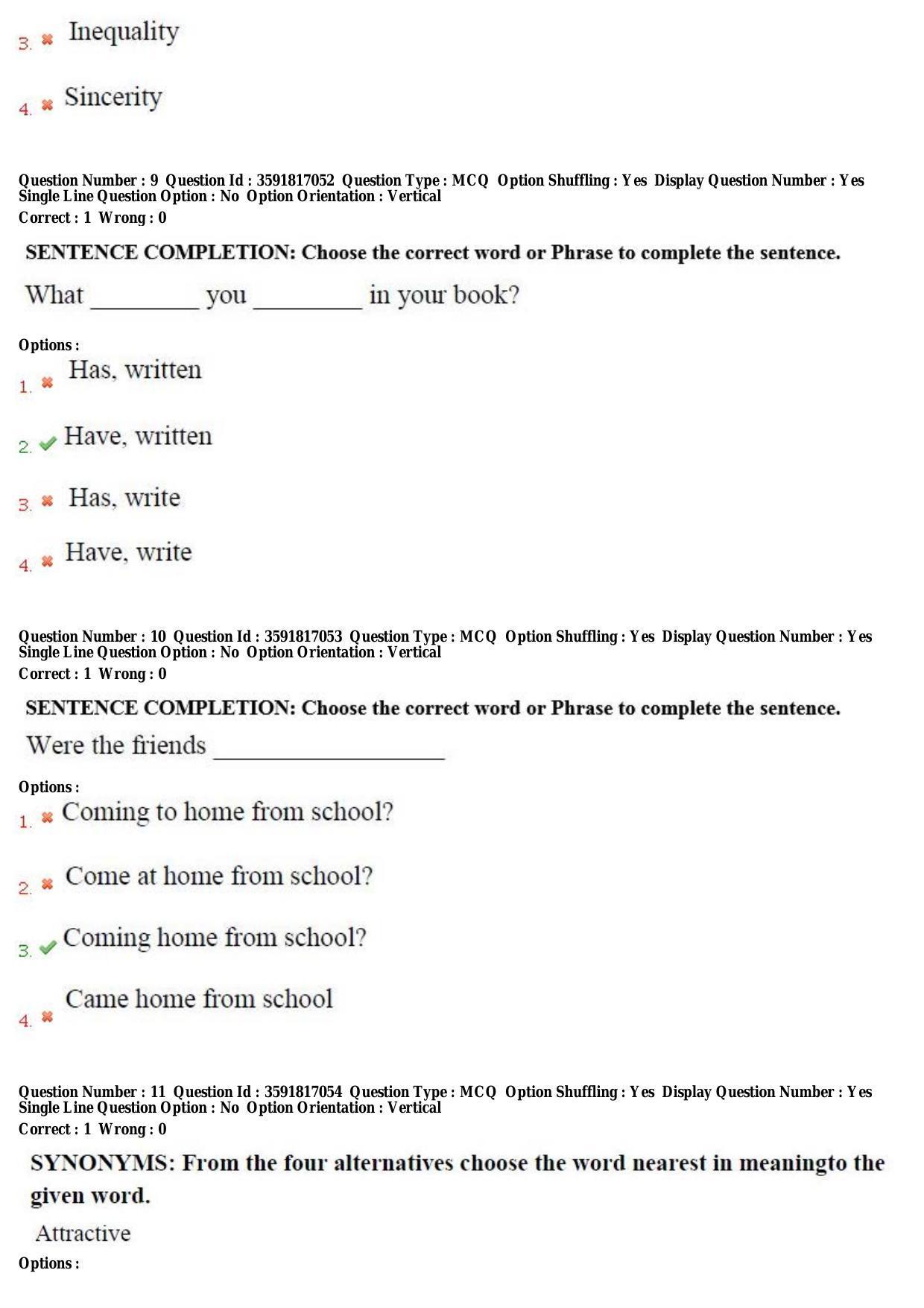TS CPGET 2018 Integrated M.B.A(5yrs.) Question Paper with Answer Key - Page 5