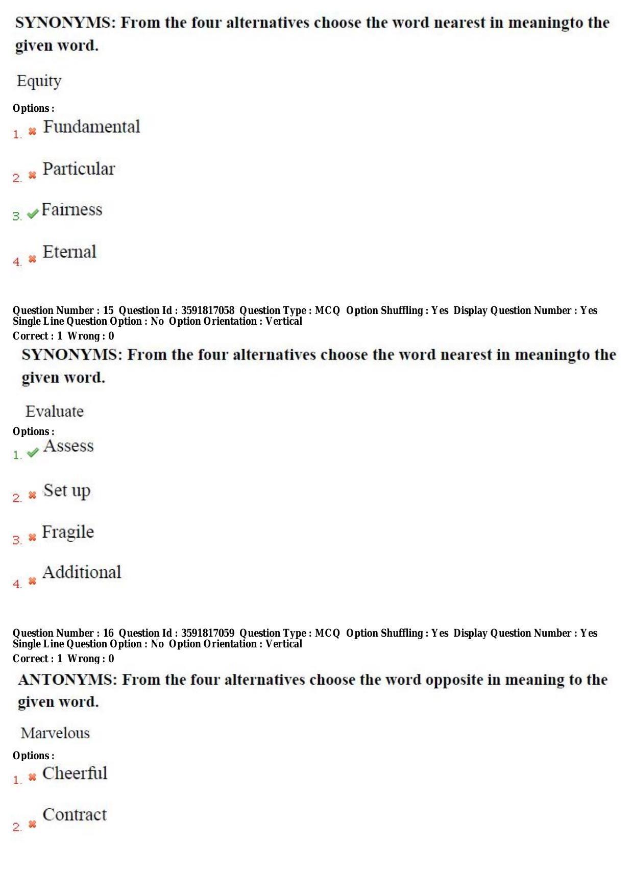 TS CPGET 2018 Integrated M.B.A(5yrs.) Question Paper with Answer Key - Page 7