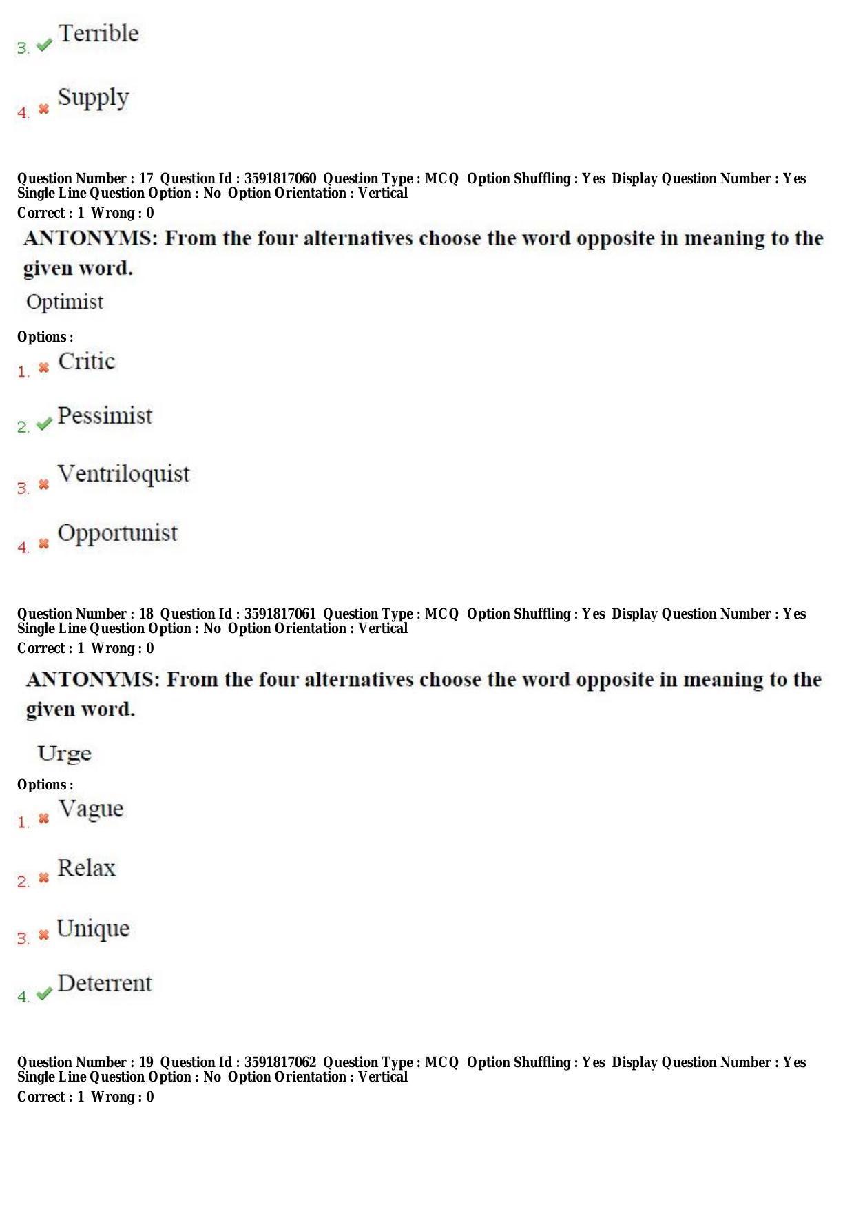 TS CPGET 2018 Integrated M.B.A(5yrs.) Question Paper with Answer Key - Page 8