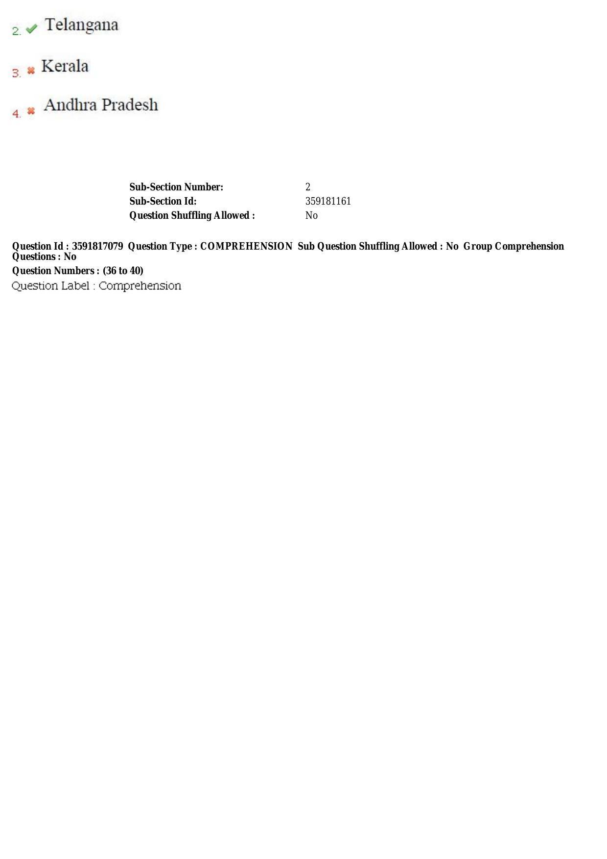 TS CPGET 2018 Integrated M.B.A(5yrs.) Question Paper with Answer Key - Page 15