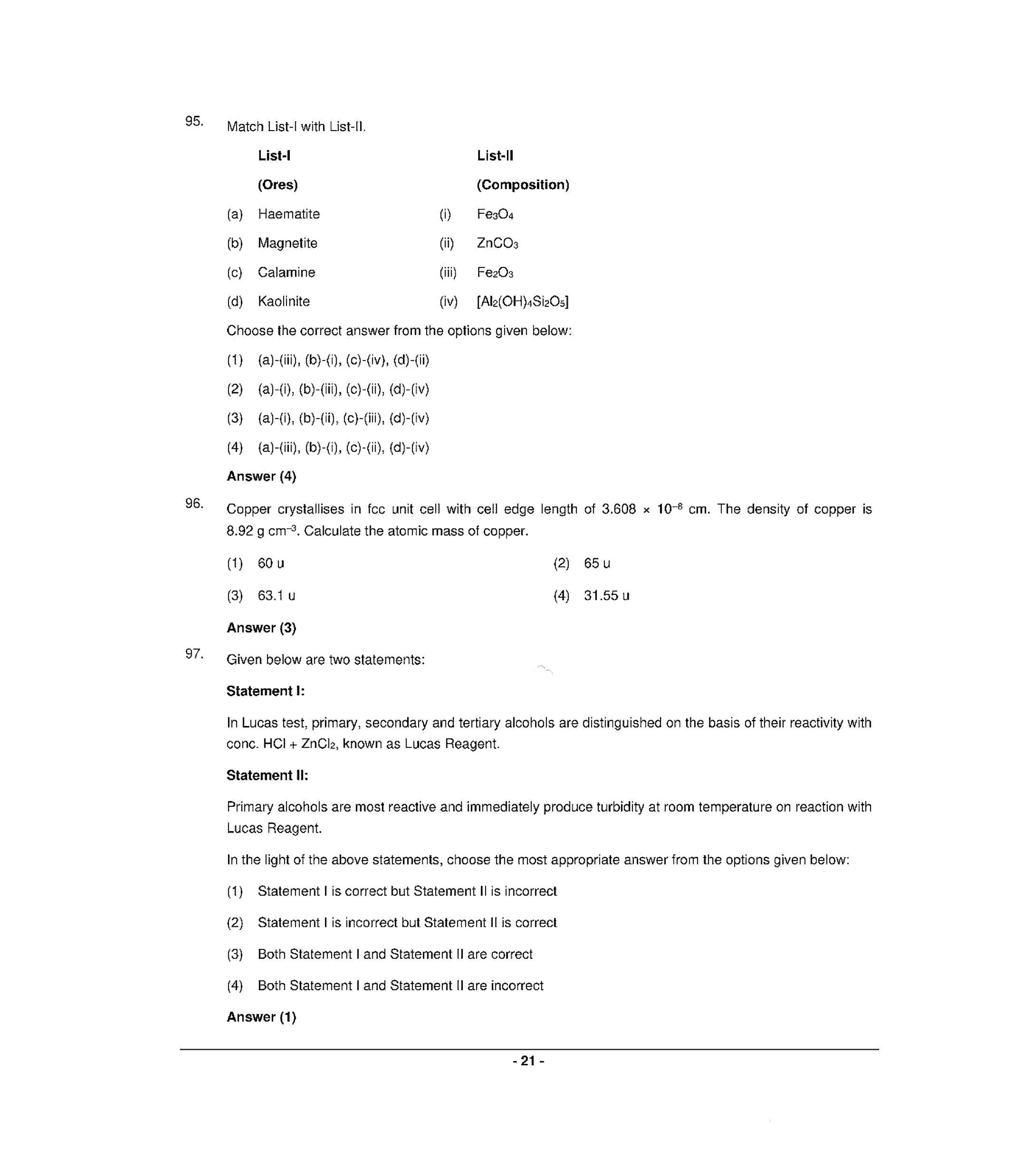 NEET S1 2021 Question Paper - Page 20
