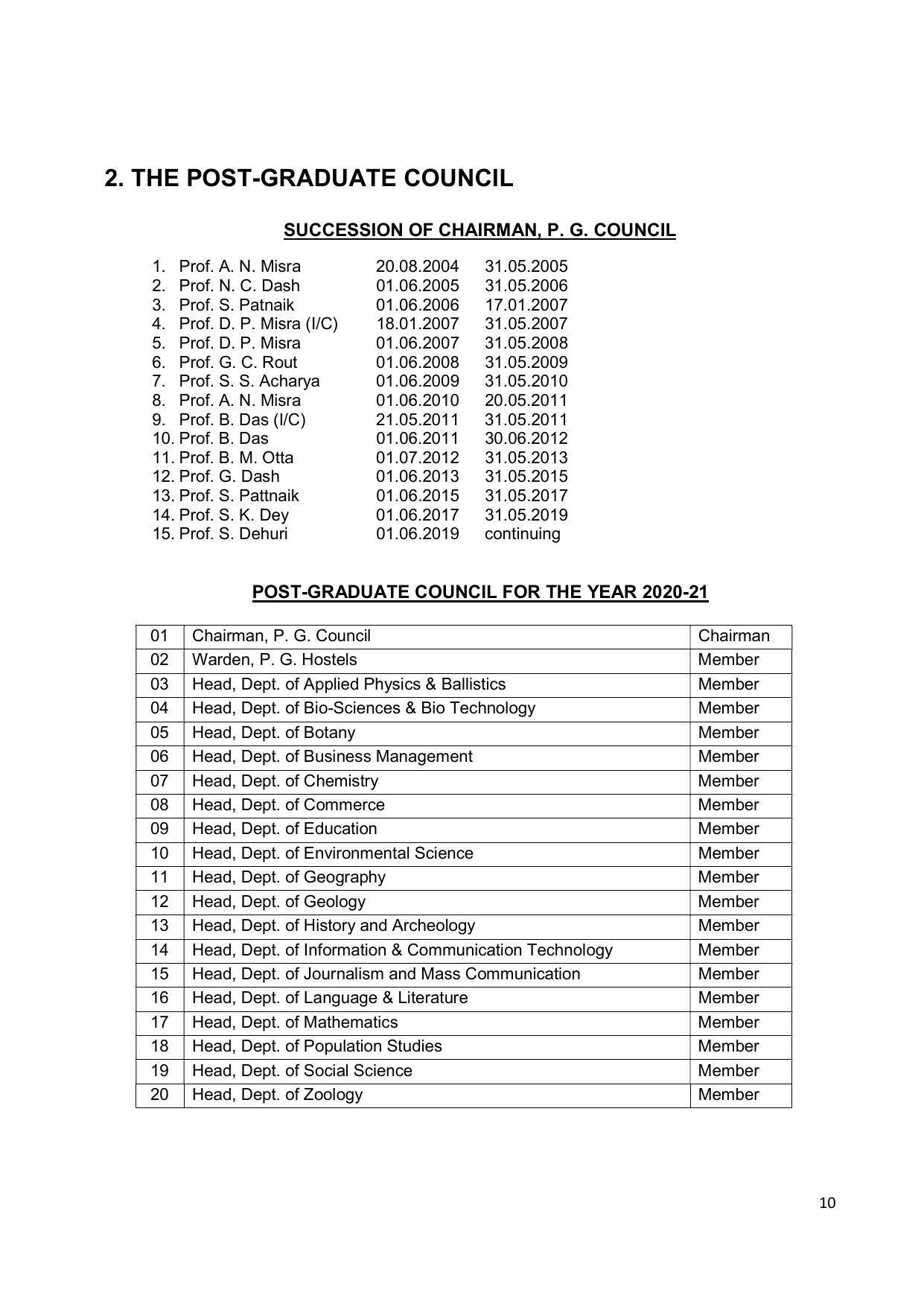 Fakir Mohan University, Balasore PG Prospectus-2020-21 - Page 10