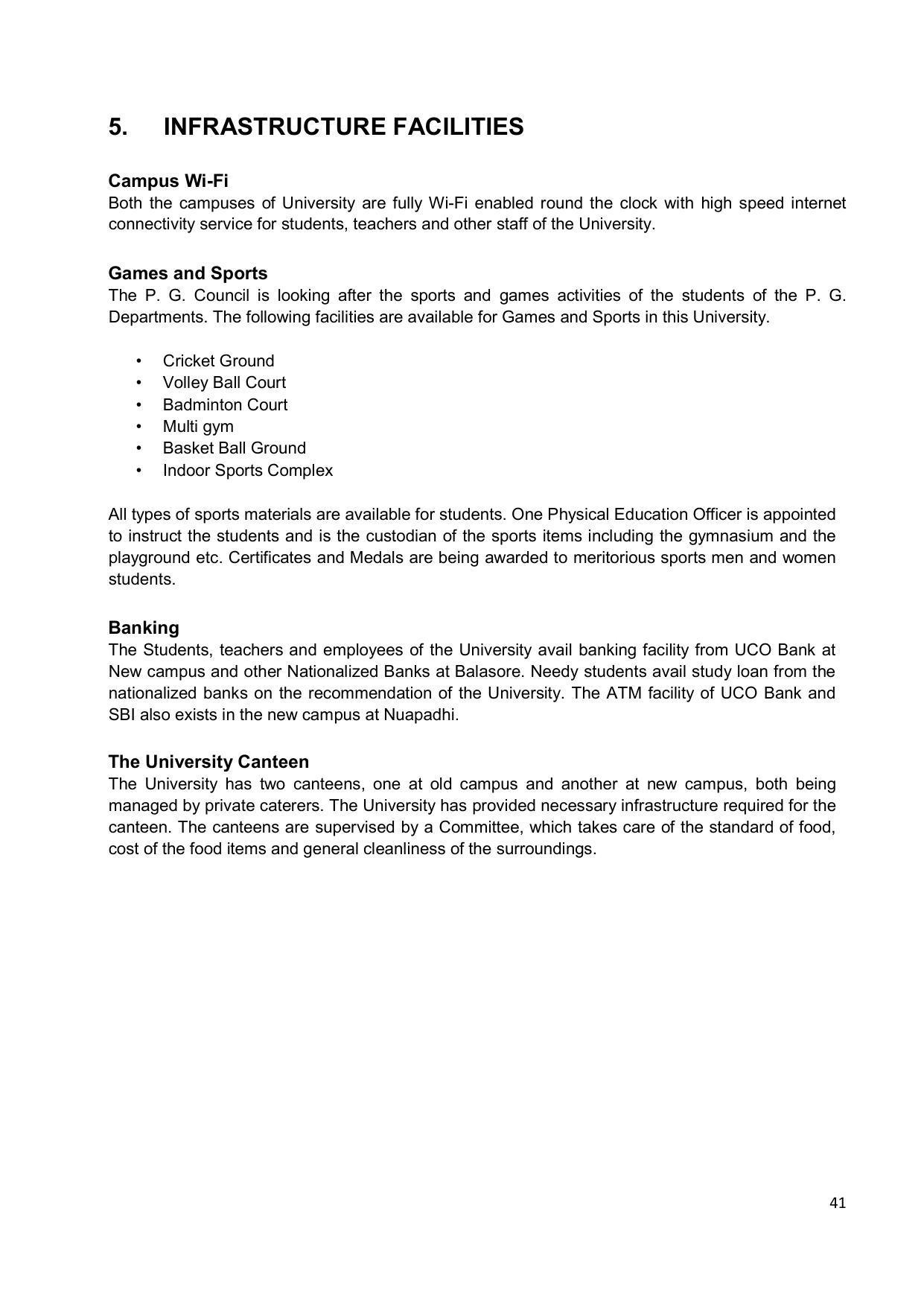Fakir Mohan University, Balasore PG Prospectus-2020-21 - Page 41