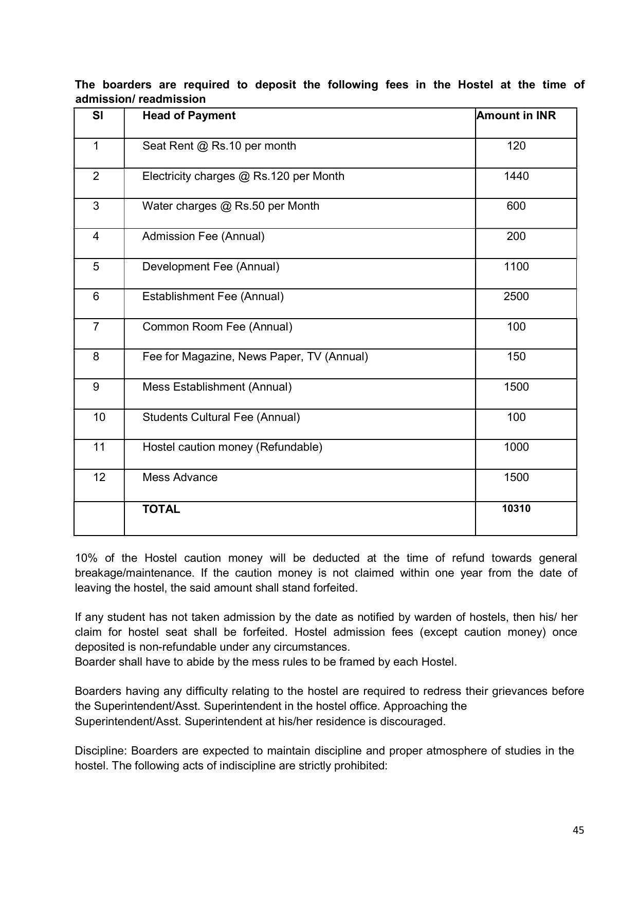 Fakir Mohan University, Balasore PG Prospectus-2020-21 - Page 45