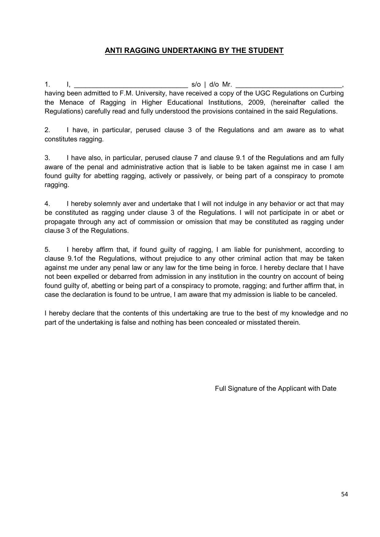 Fakir Mohan University, Balasore PG Prospectus-2020-21 - Page 54