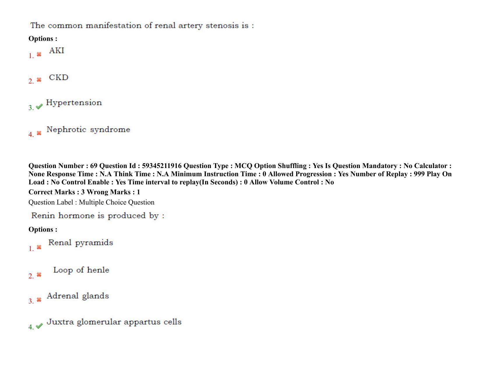 BHU RET Nephrology 2021 Question Pape - Page 52