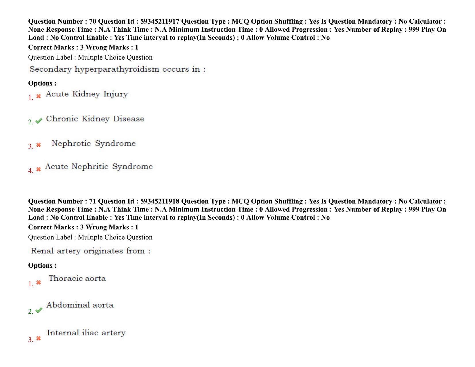 BHU RET Nephrology 2021 Question Pape - Page 53