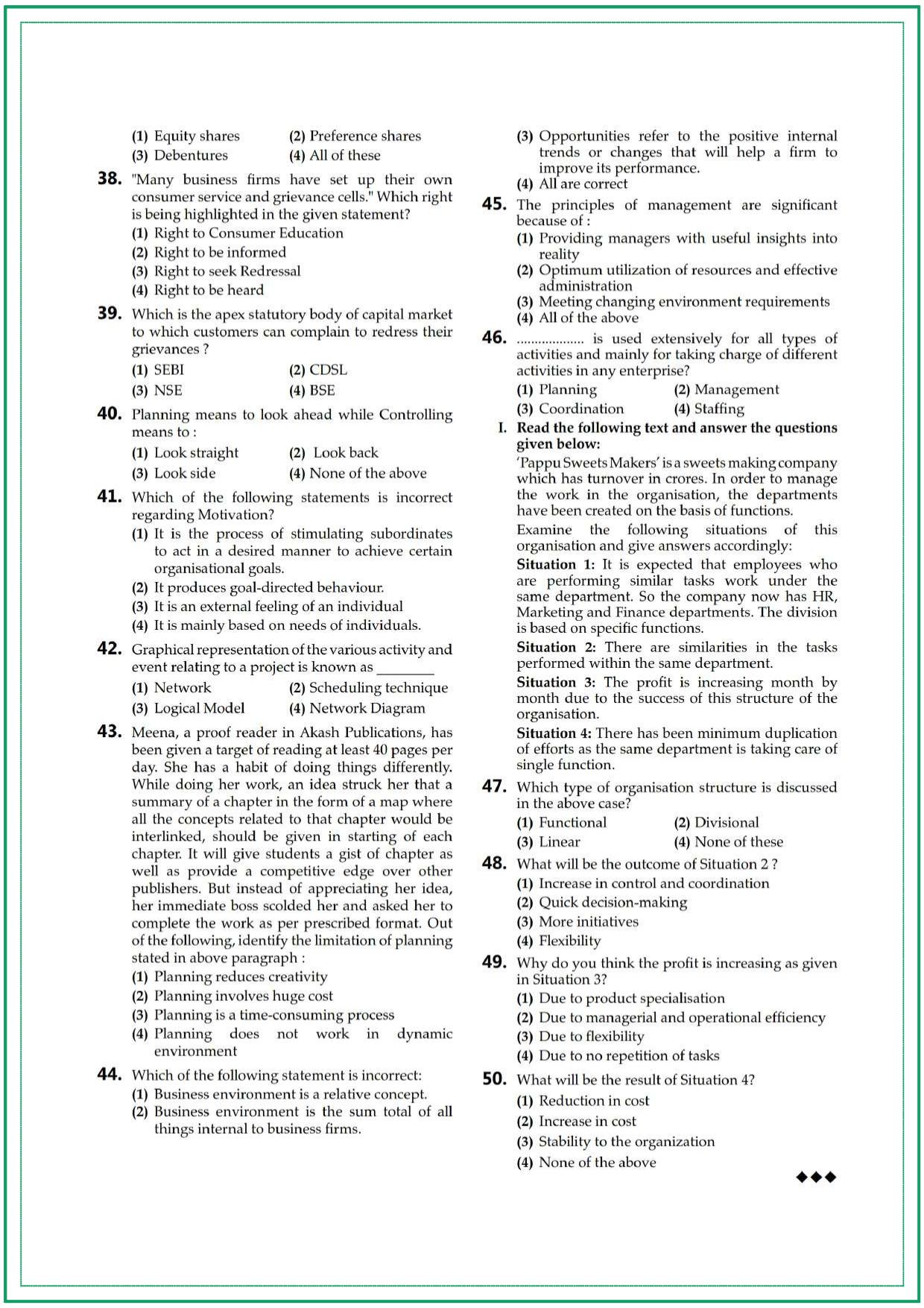CUET UG Business Studies Sample Paper 7 - Page 4