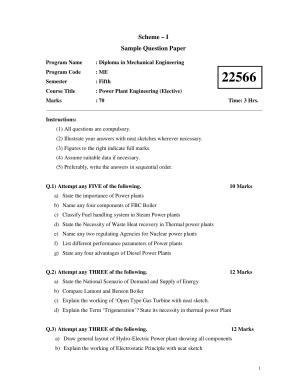 MSBTE Summer Question Paper 2019 - Power Plant Engineering (Elective)