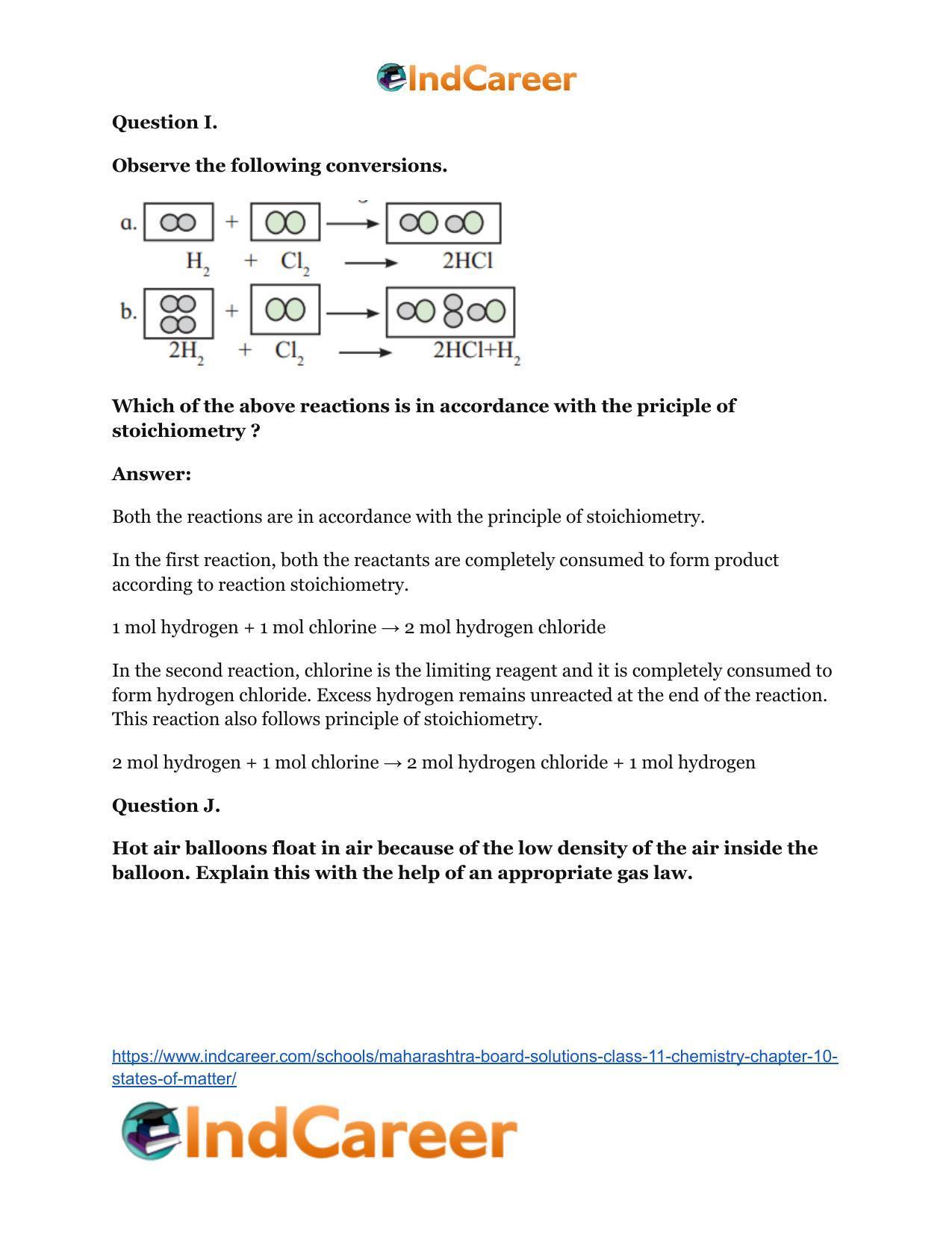 Maharashtra Board Solutions Class 11-Chemistry: Chapter 10- States of Matter - Page 9