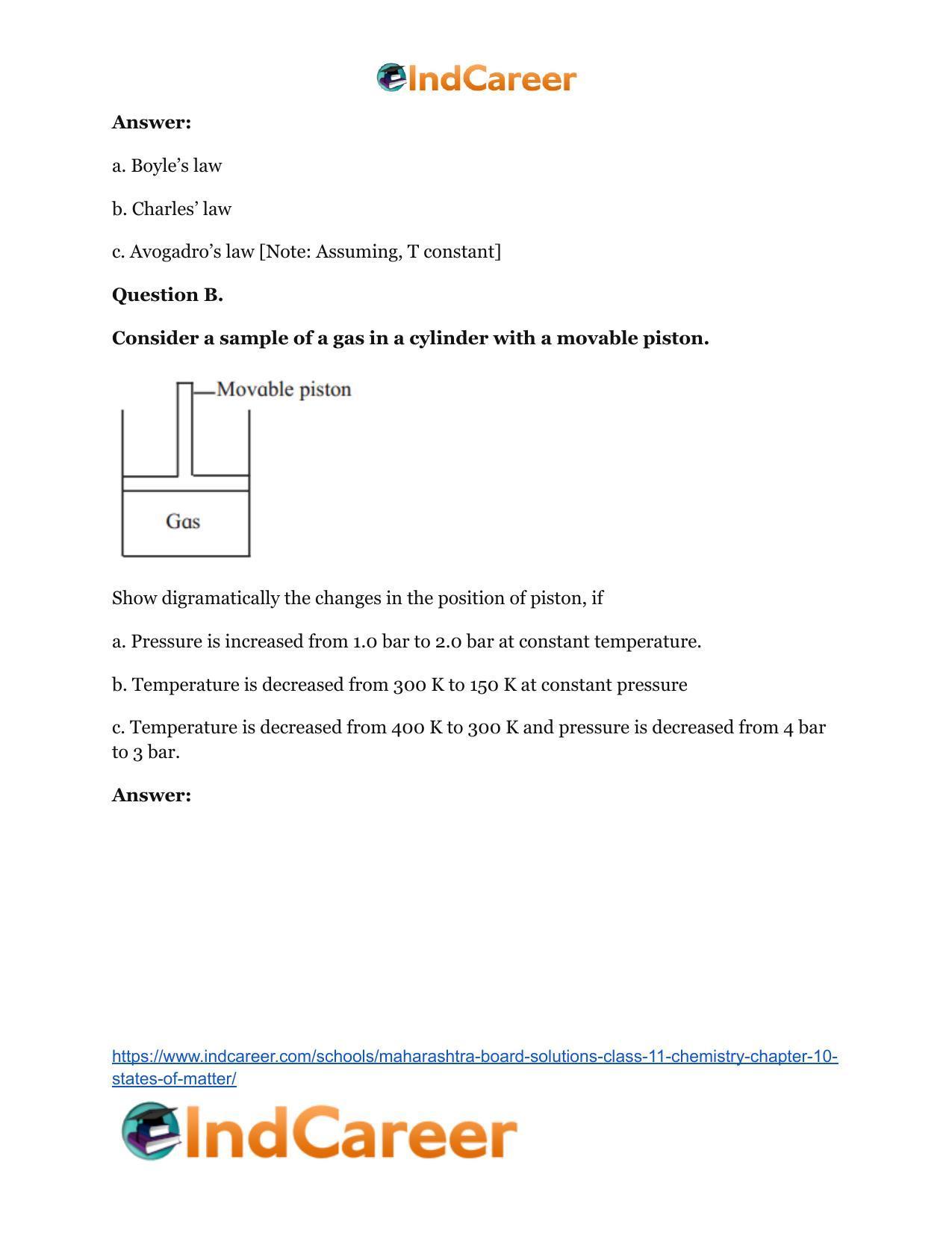 Maharashtra Board Solutions Class 11-Chemistry: Chapter 10- States of Matter - Page 11