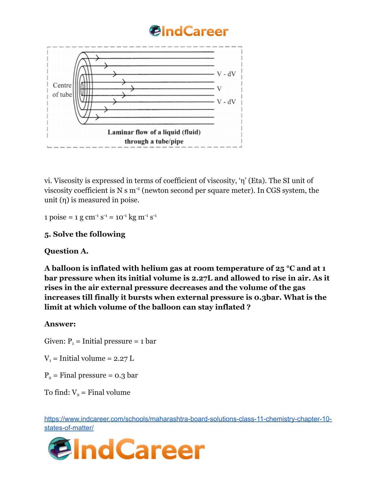 Maharashtra Board Solutions Class 11-Chemistry: Chapter 10- States of Matter - Page 24