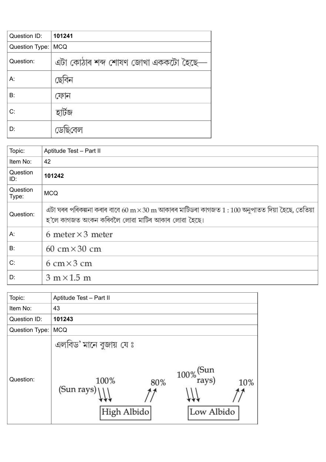 JEE Mains 2022: B Arch & B Planning Assamese (Shift 1) 30-07-2022 Question Paper - Page 17