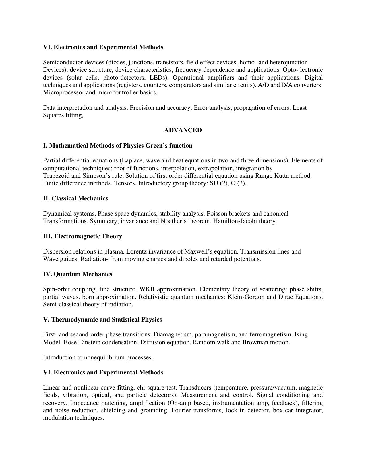 AP RCET Physics Syllabus - Page 2