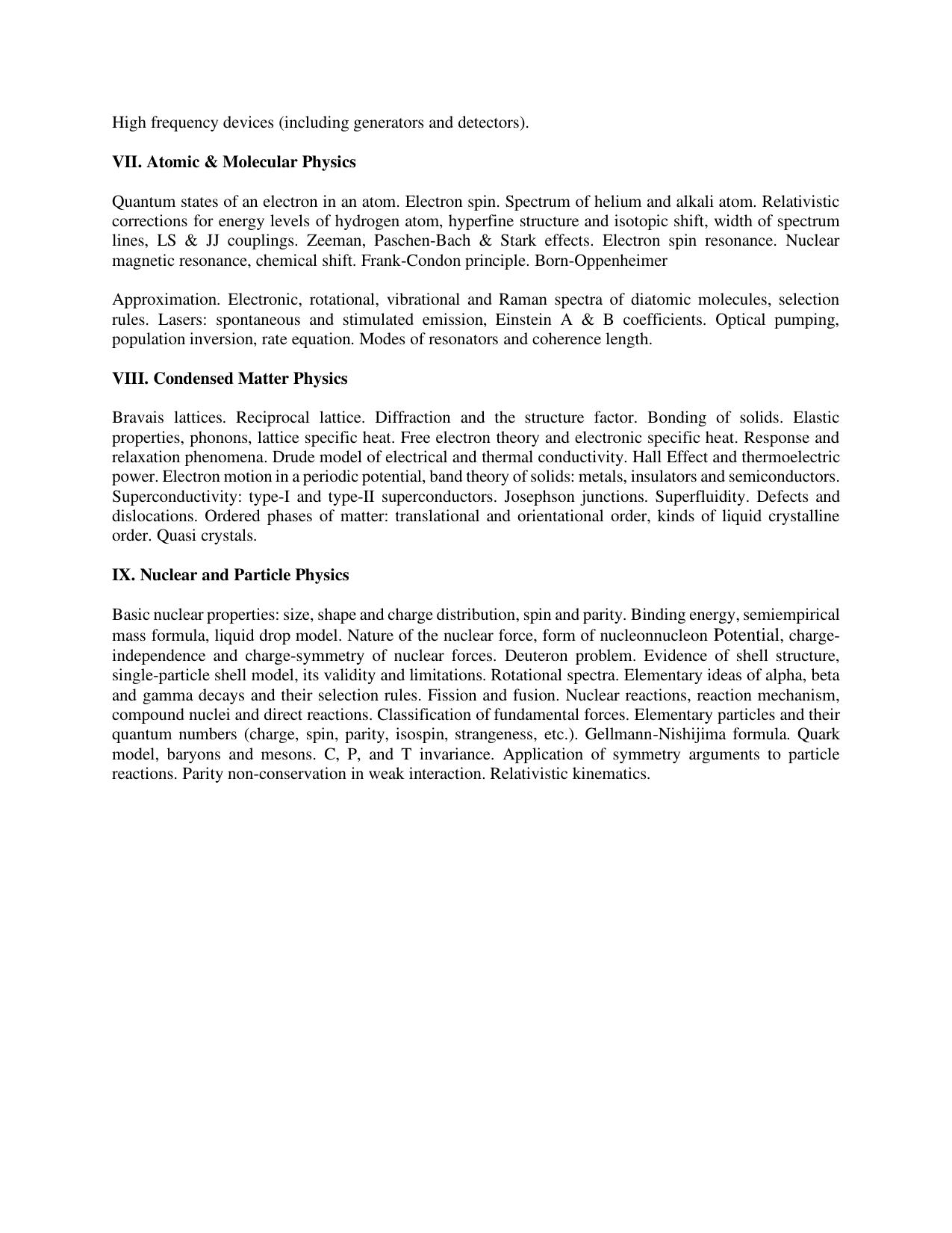 AP RCET Physics Syllabus - Page 3