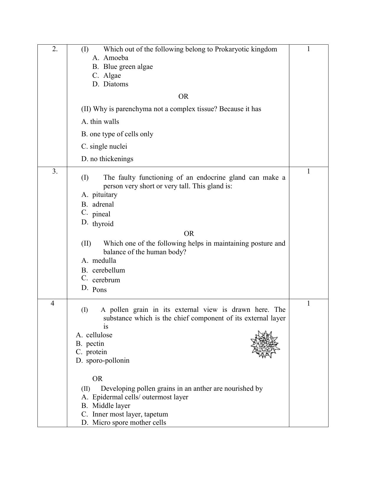 NIOS Class 12 Biology Sample Paper - Page 2