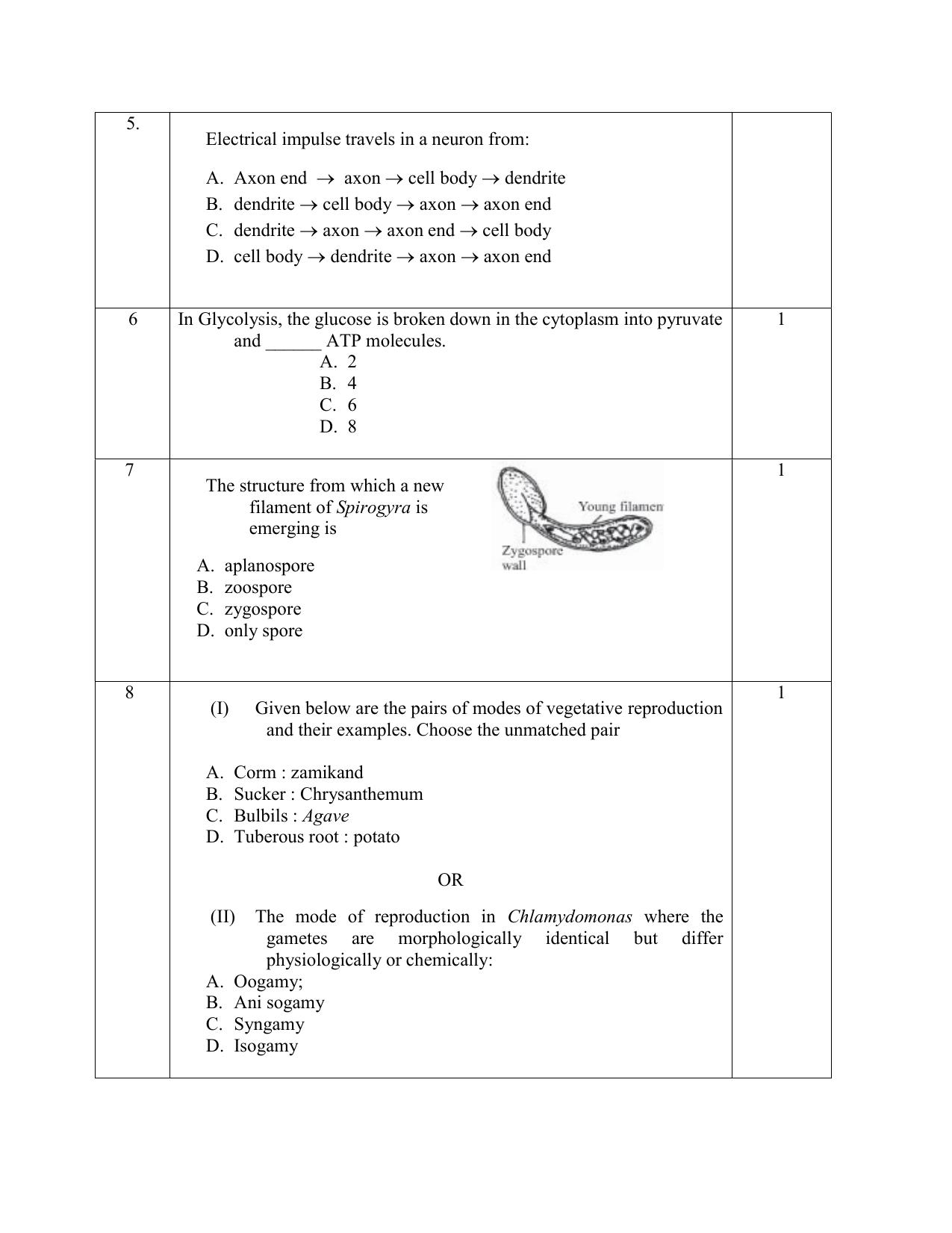 NIOS Class 12 Biology Sample Paper - Page 3