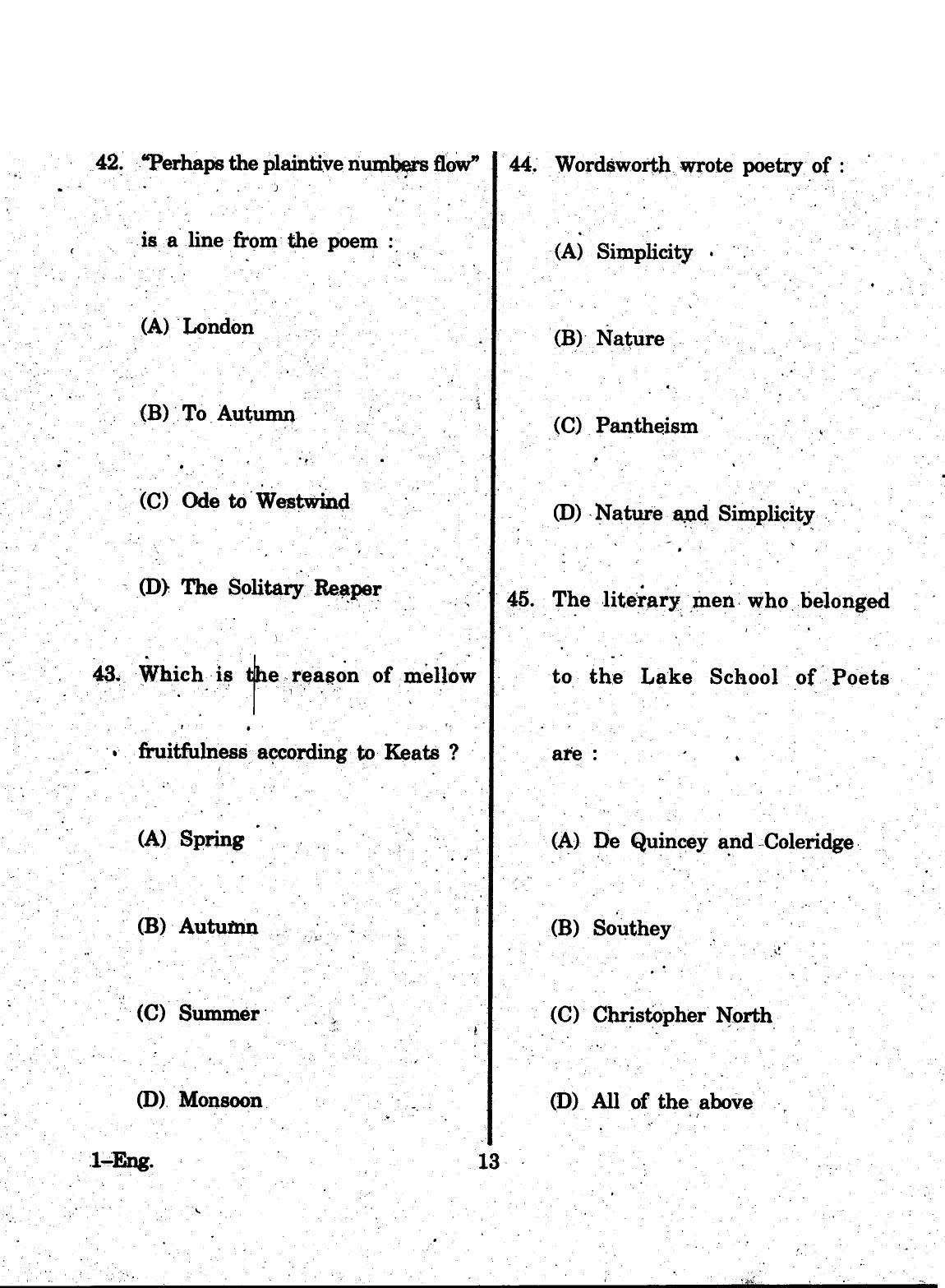 URATPG 2015 English Question Paper - Page 13