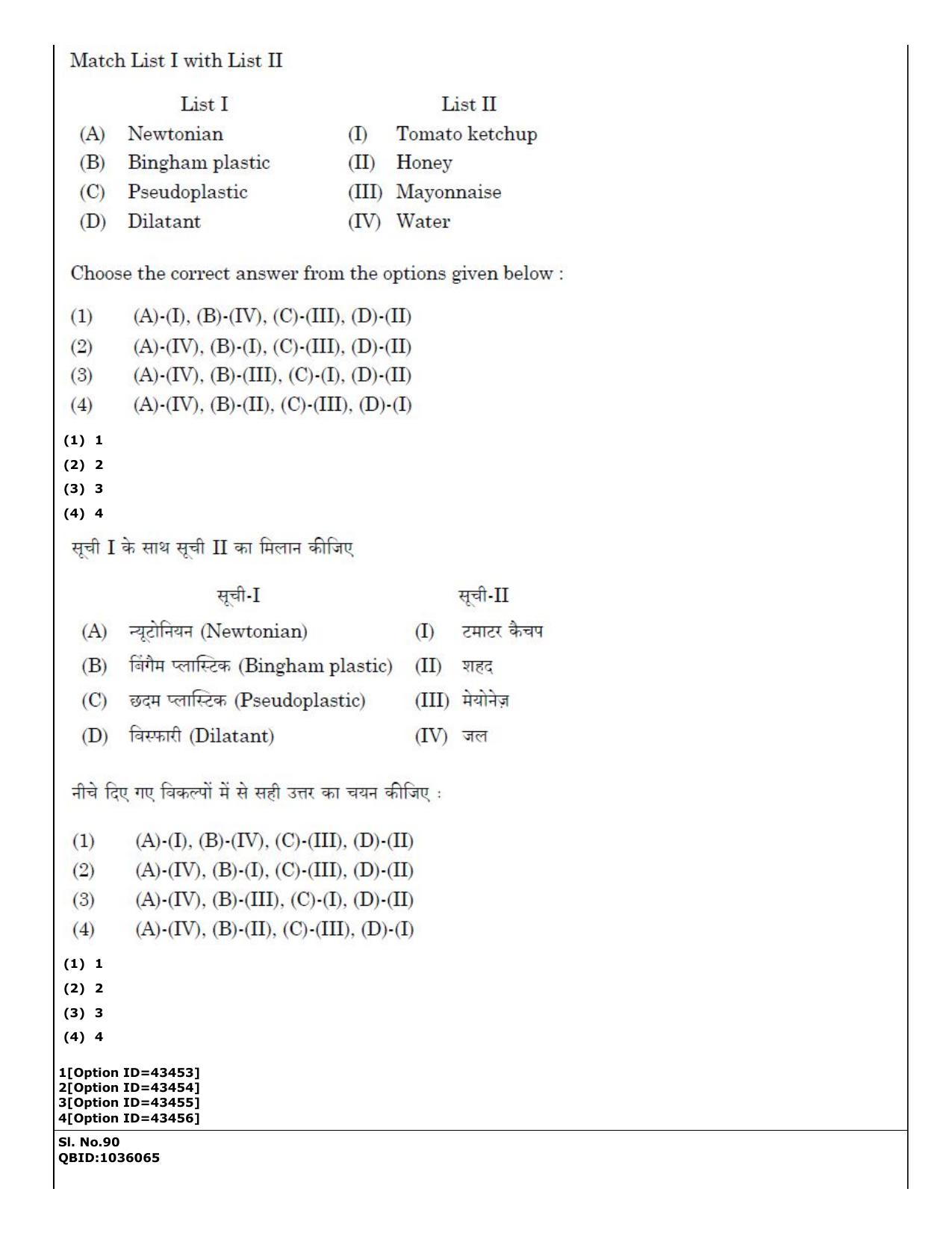 CUET (PG) 2022: PGQP-31 Food Science and Technology (11-09-2022) Question Paper - Page 61