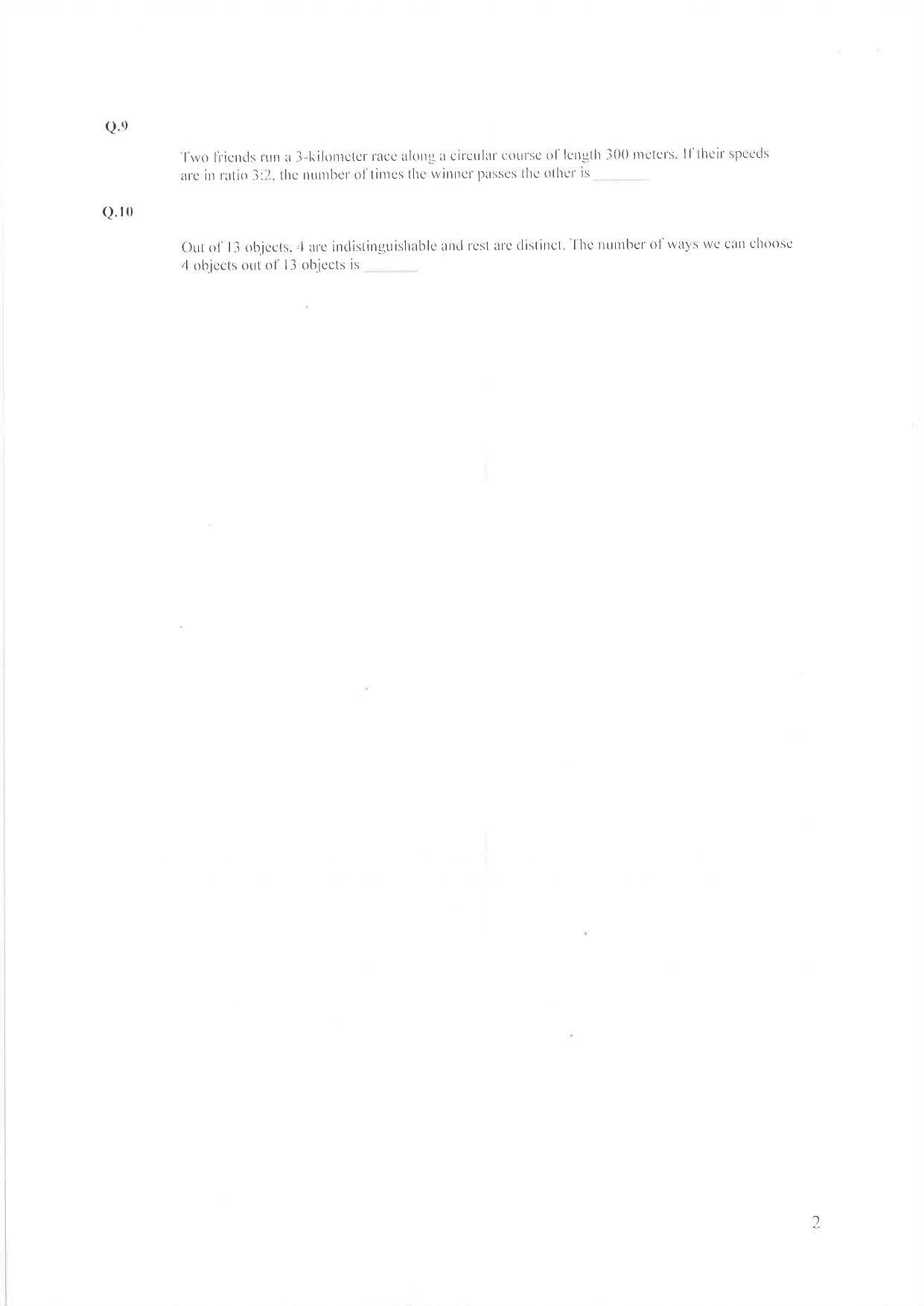 IIM Indore IPM 2020 Question Paper - Page 2