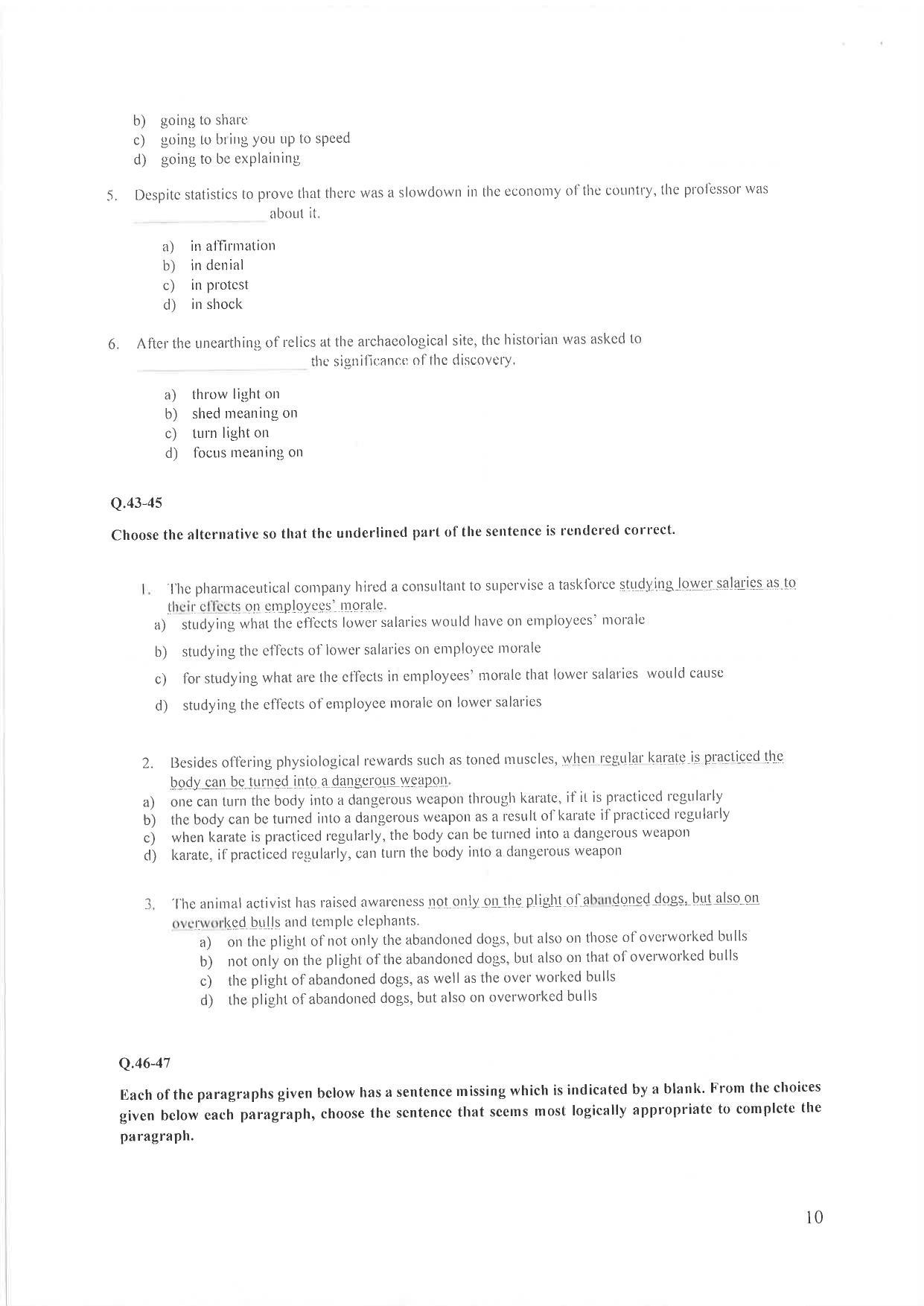 IIM Indore IPM 2020 Question Paper - Page 10