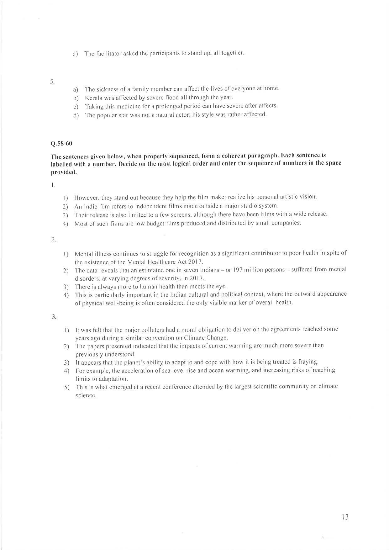 IIM Indore IPM 2020 Question Paper - Page 13