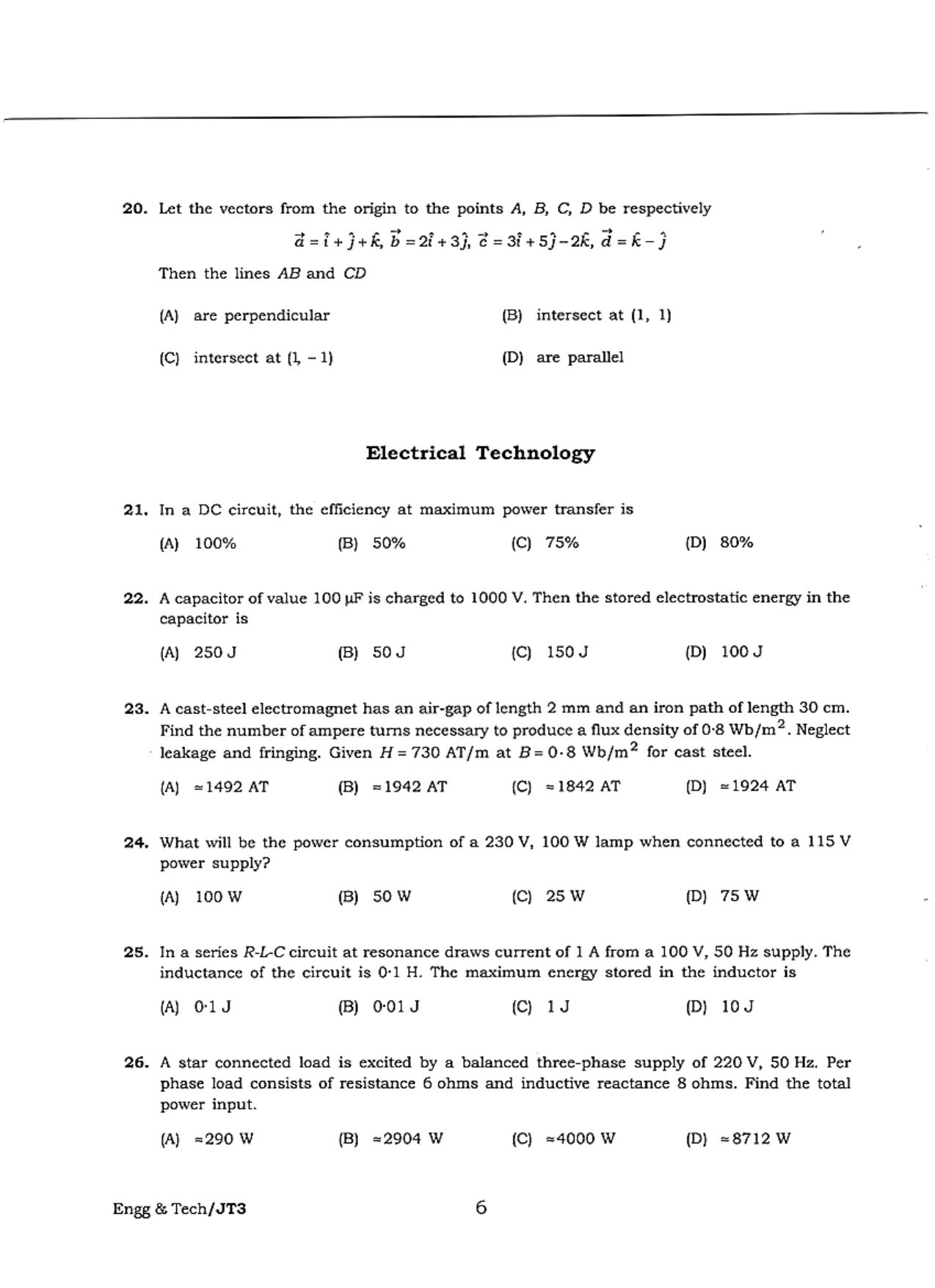 WBJEE JELET 2018 ( Engg. & Tech. ) - Page 6