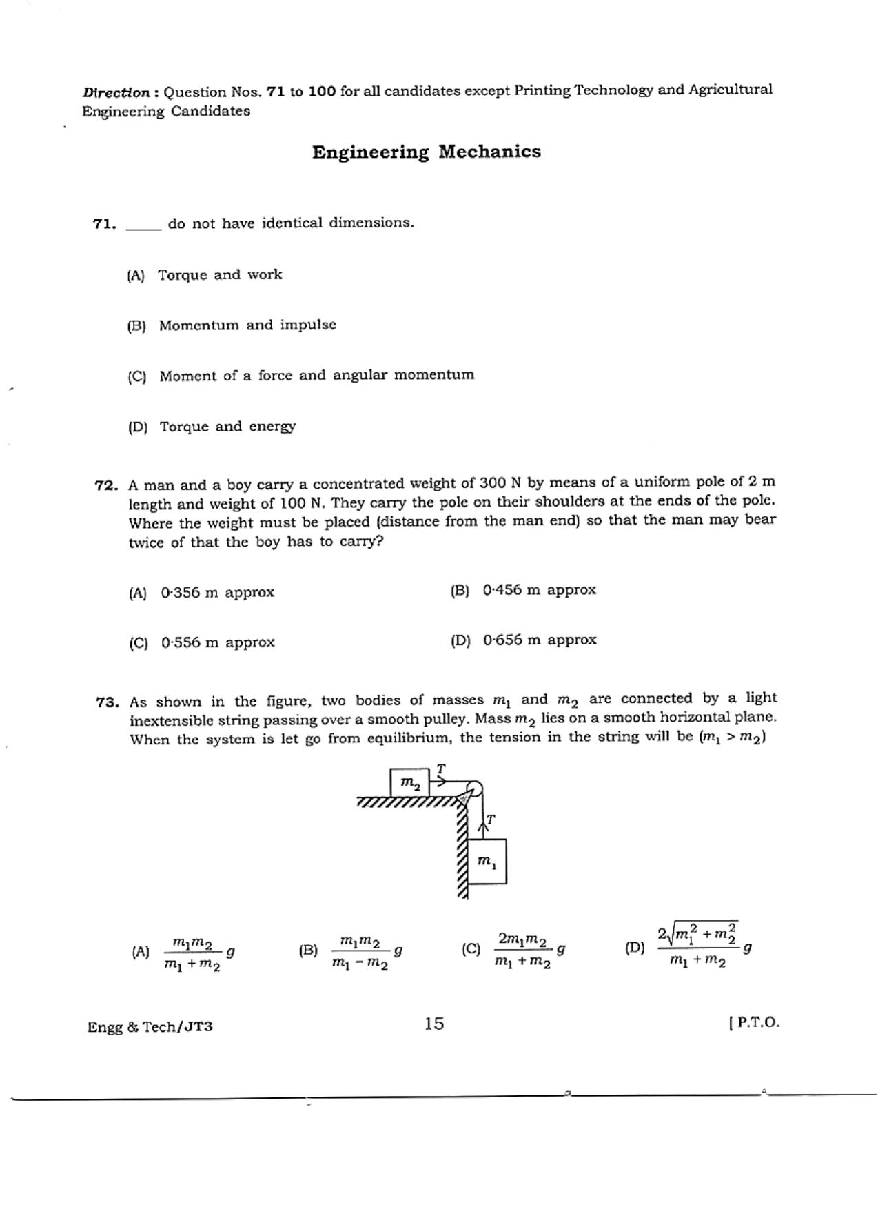 WBJEE JELET 2018 ( Engg. & Tech. ) - Page 15