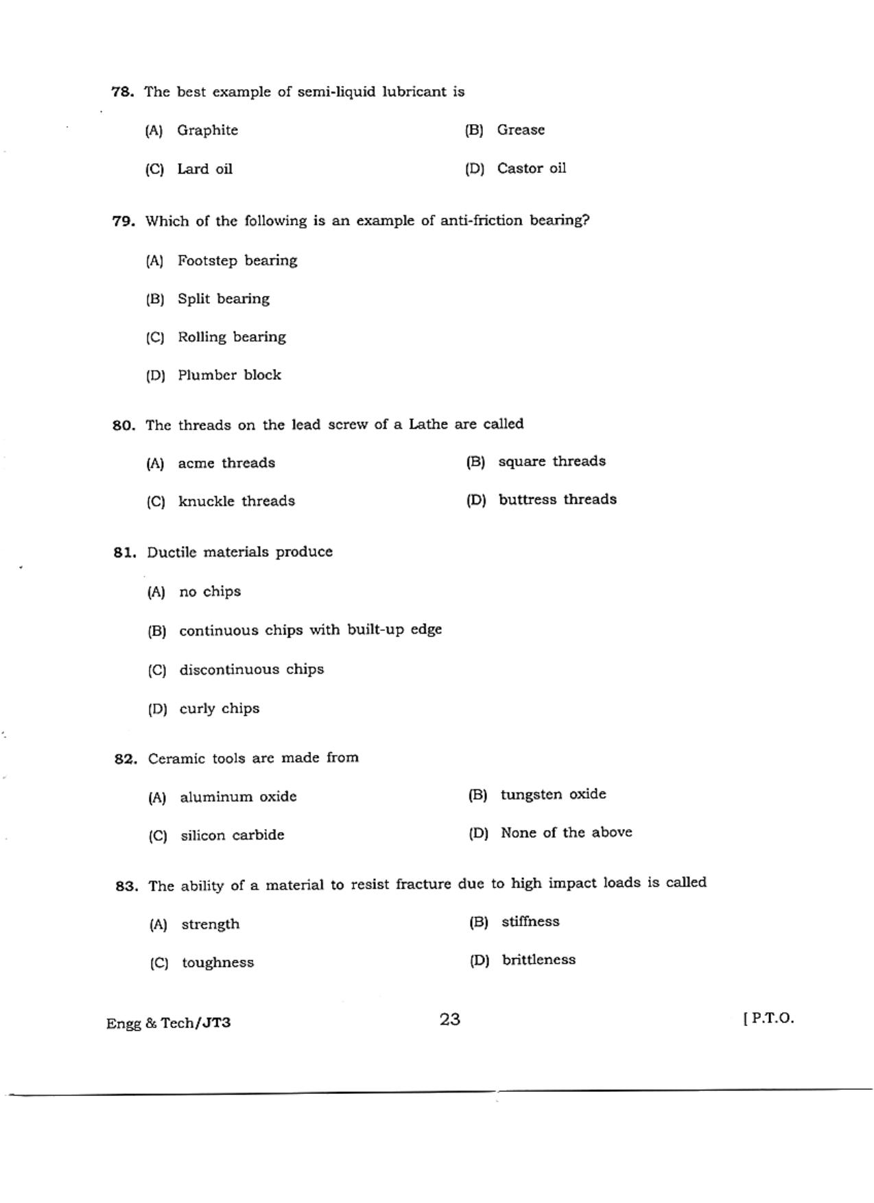 WBJEE JELET 2018 ( Engg. & Tech. ) - Page 23