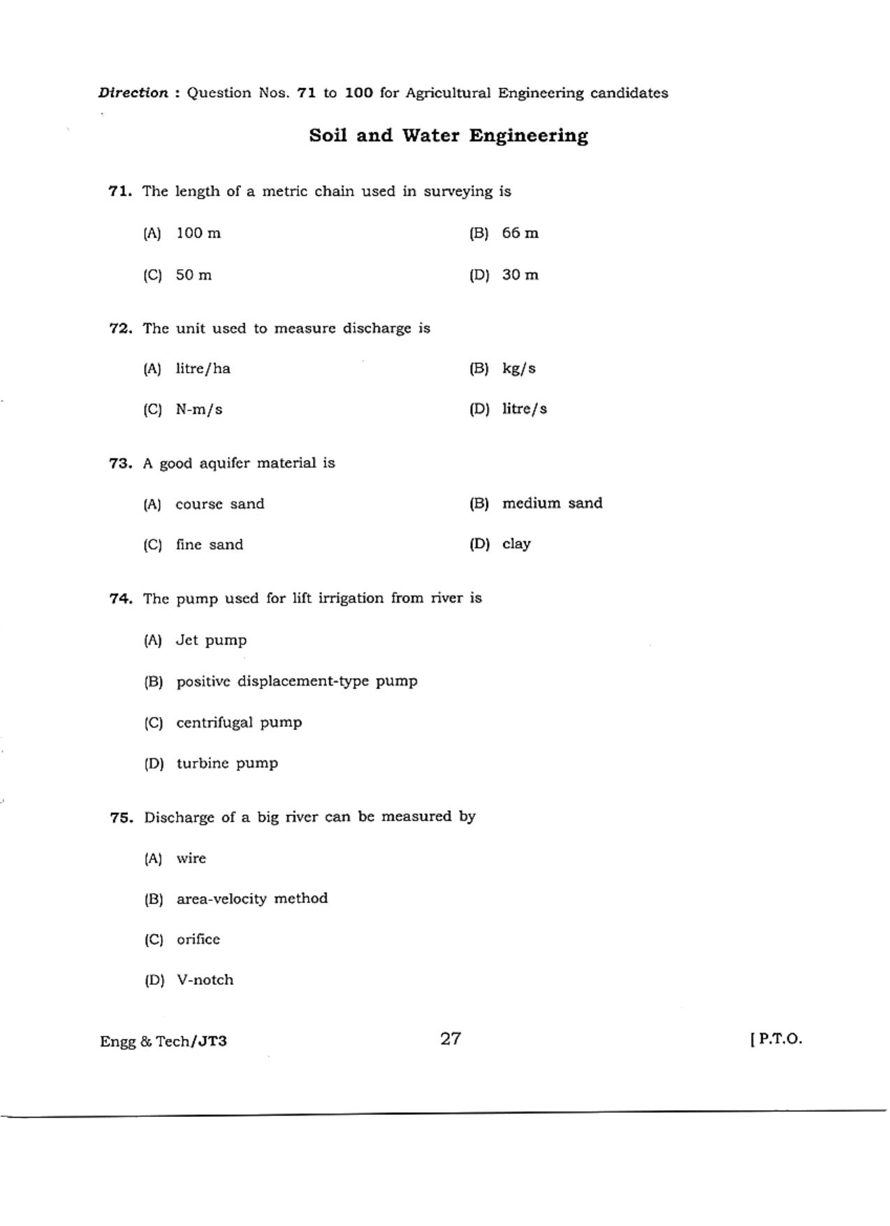 WBJEE JELET 2018 ( Engg. & Tech. ) - Page 27