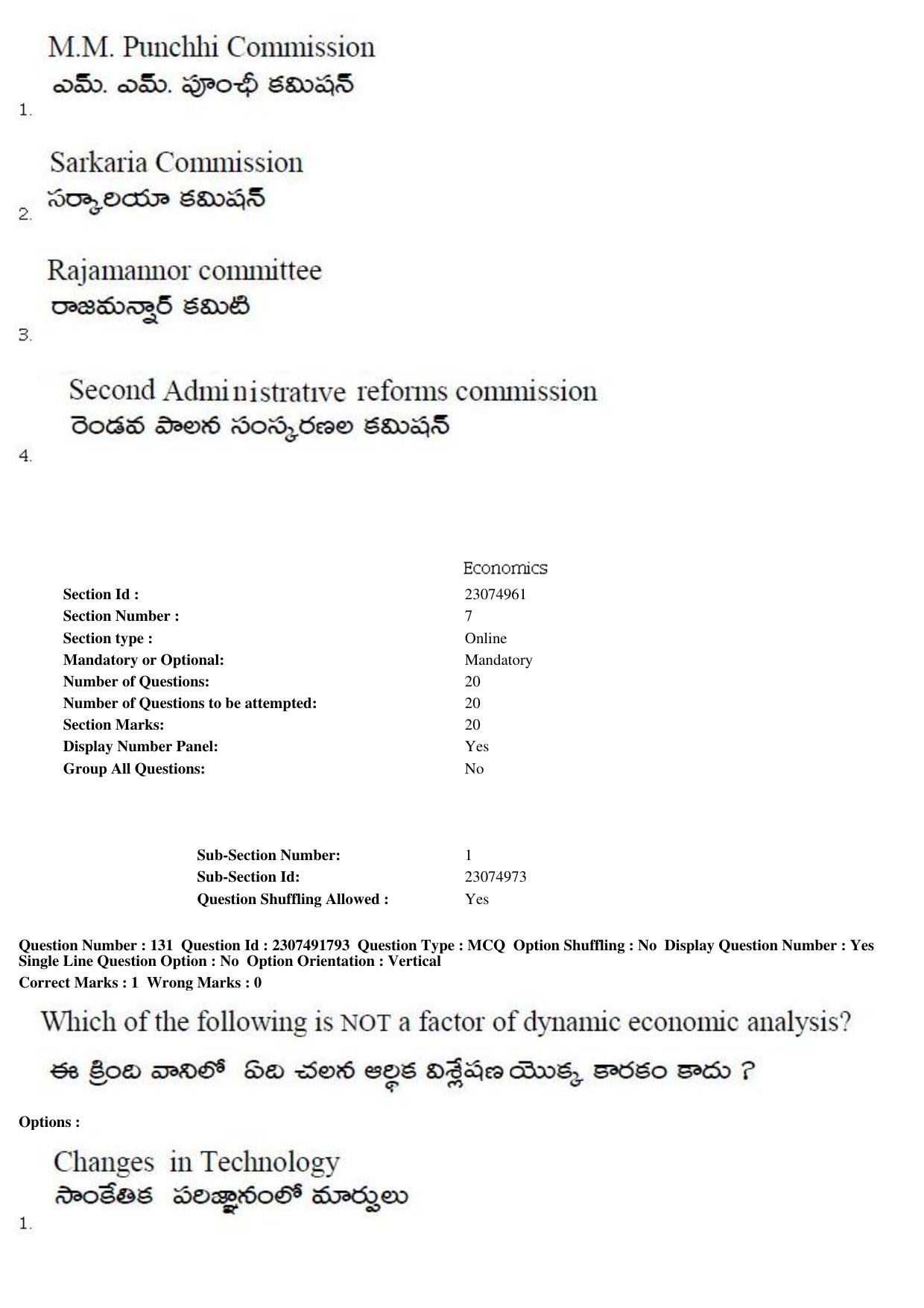 TS EDCET Question Paper 2019 - Social Studies - Page 70