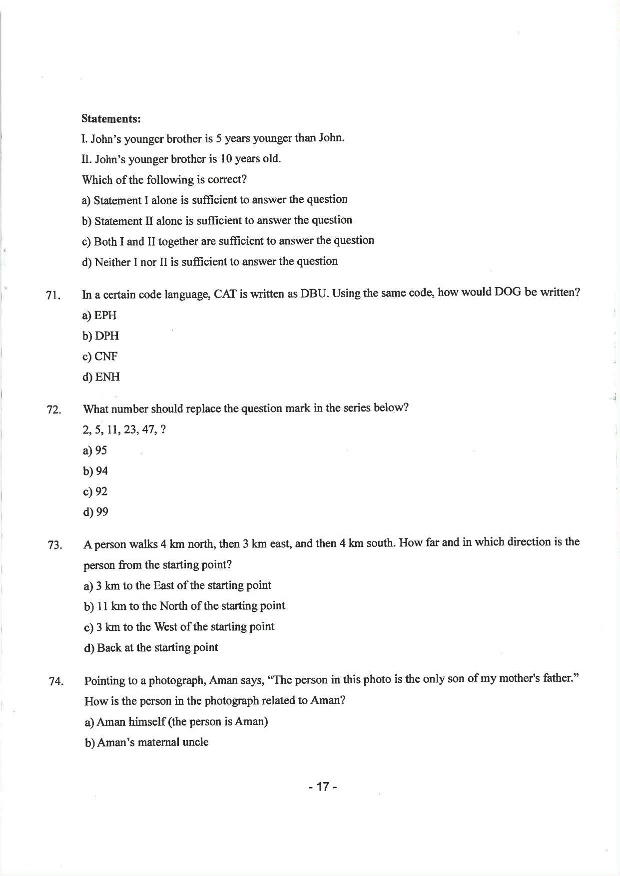 AILET 2025 Question Paper for LLM - Page 19