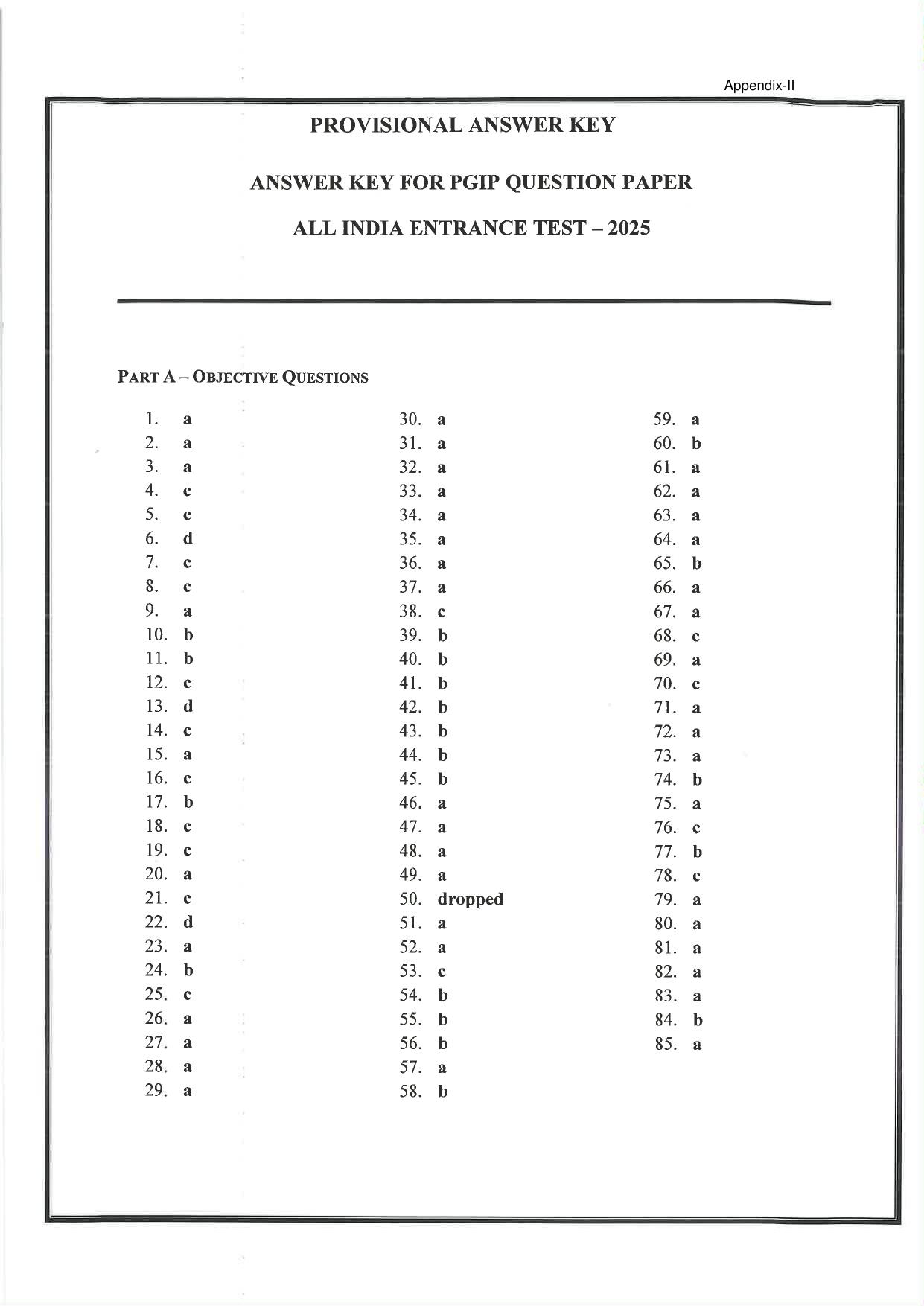 AILET 2025 Question Paper for LLM - Page 27