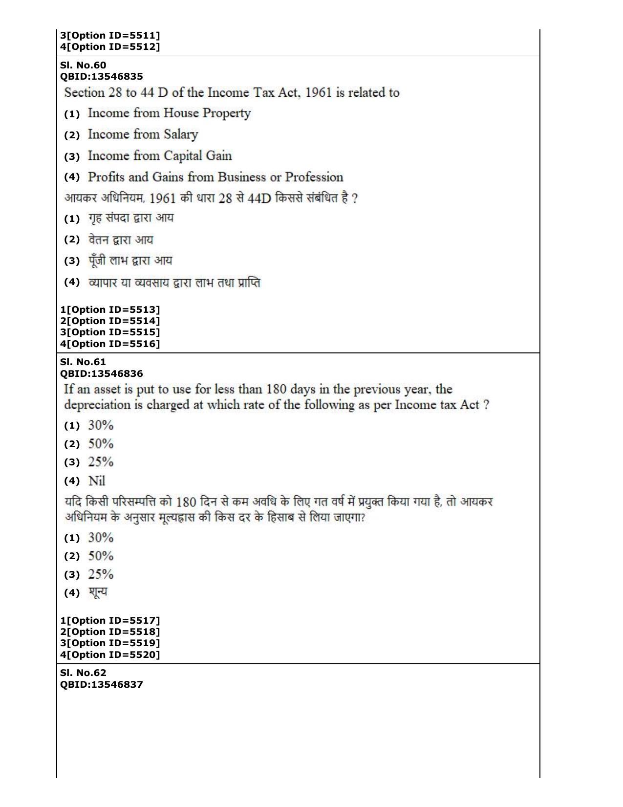 CUET (PG) 2022: PGQP-37 Commerce (2-09-2022) Question Paper - Page 36