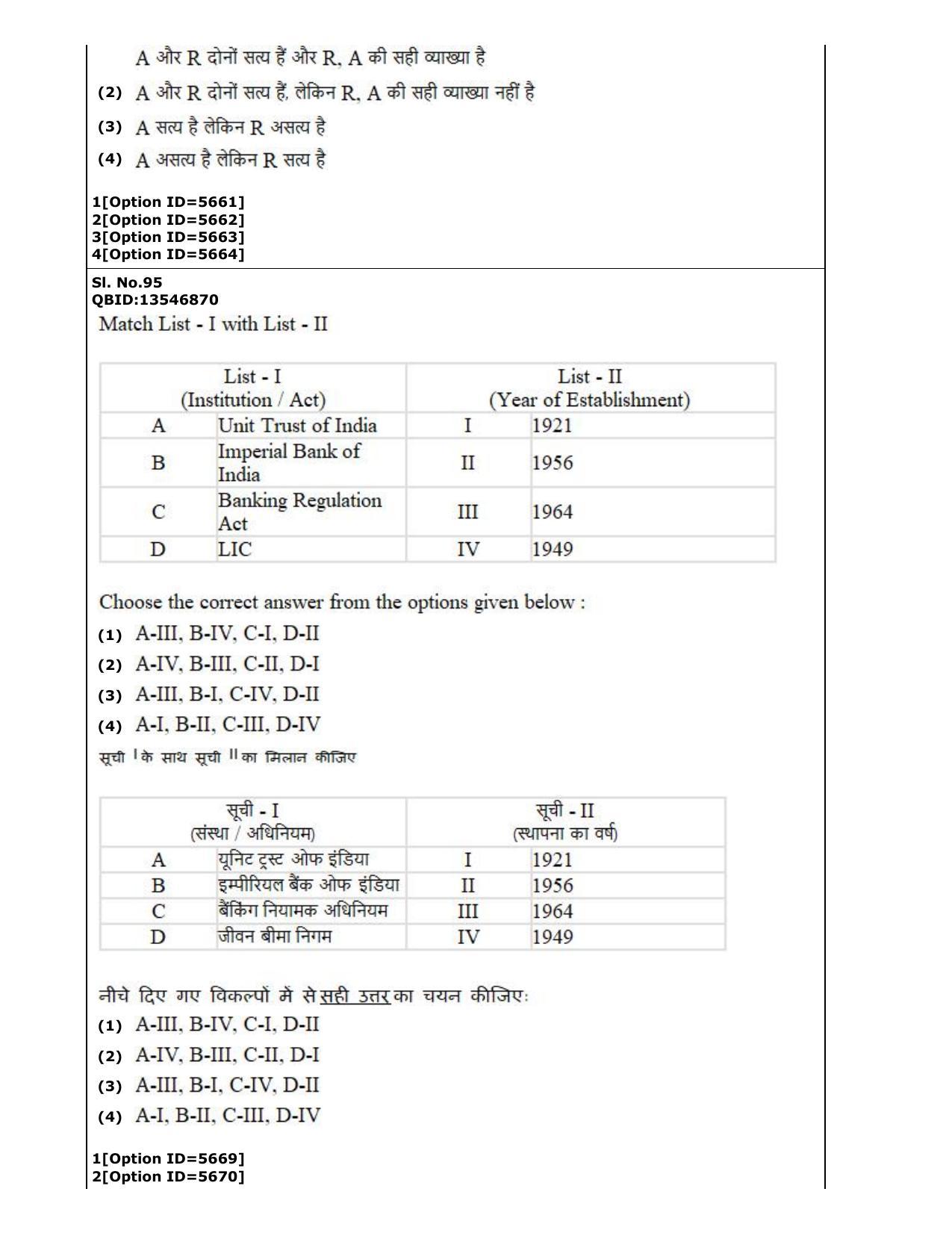 CUET (PG) 2022: PGQP-37 Commerce (2-09-2022) Question Paper - Page 56