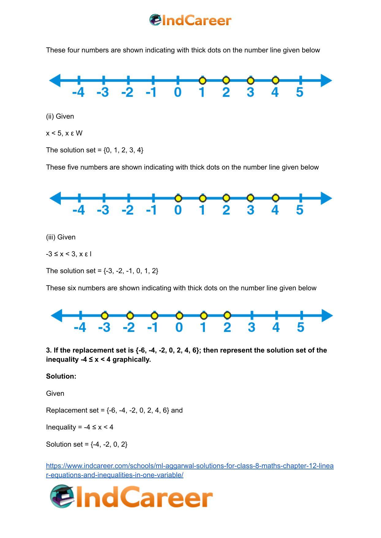 ML Aggarwal Solutions for Class 8 Maths Chapter 12- Linear Equations a ndInequalities in One Variable - Page 40