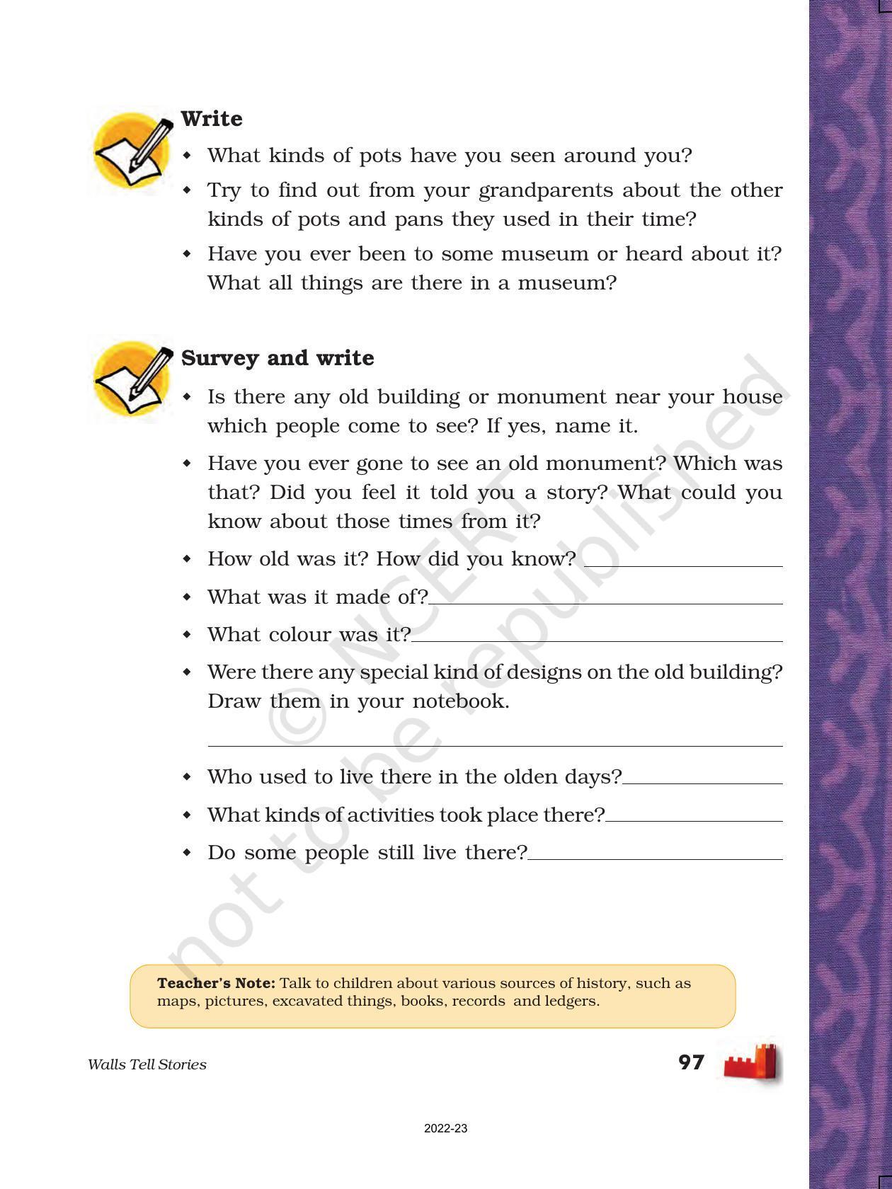 NCERT Book for Class 5 EVS Chapter 10 Walls Tell Stories - Page 11