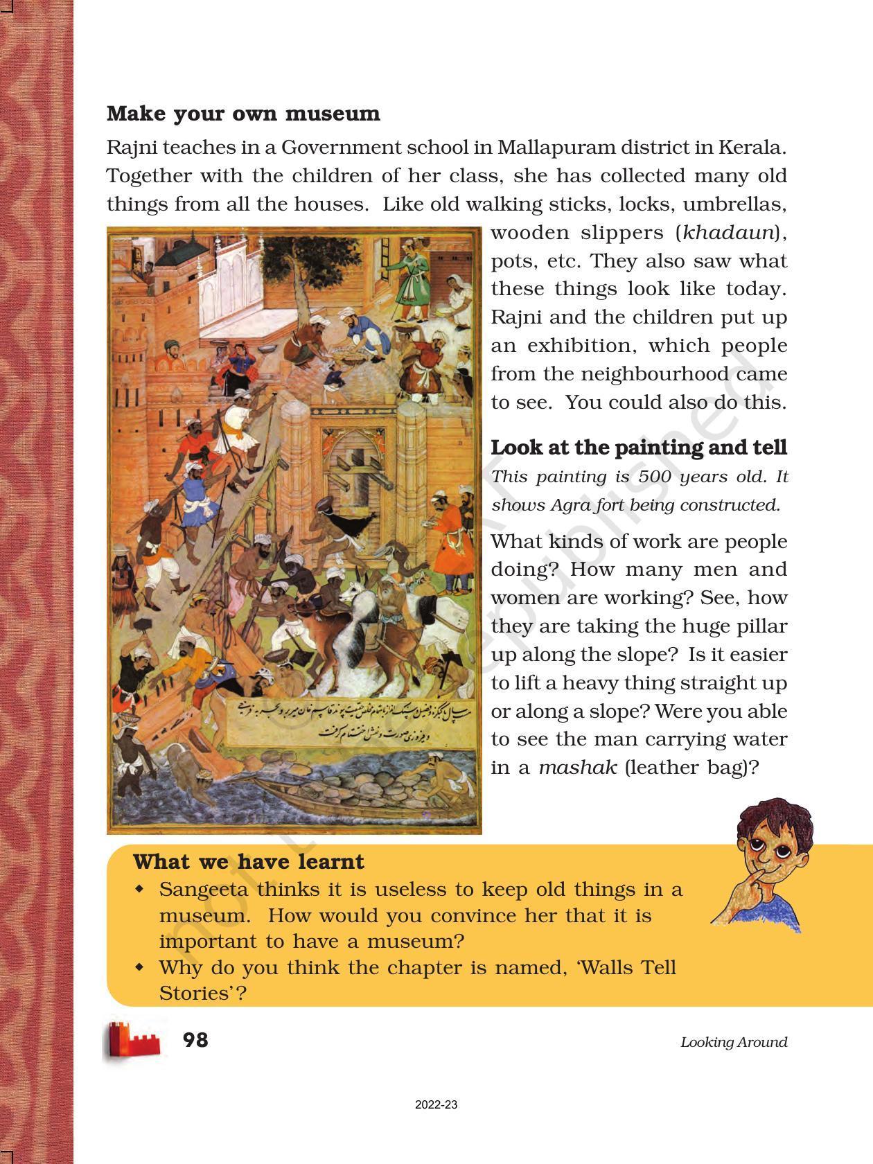 NCERT Book for Class 5 EVS Chapter 10 Walls Tell Stories - Page 12