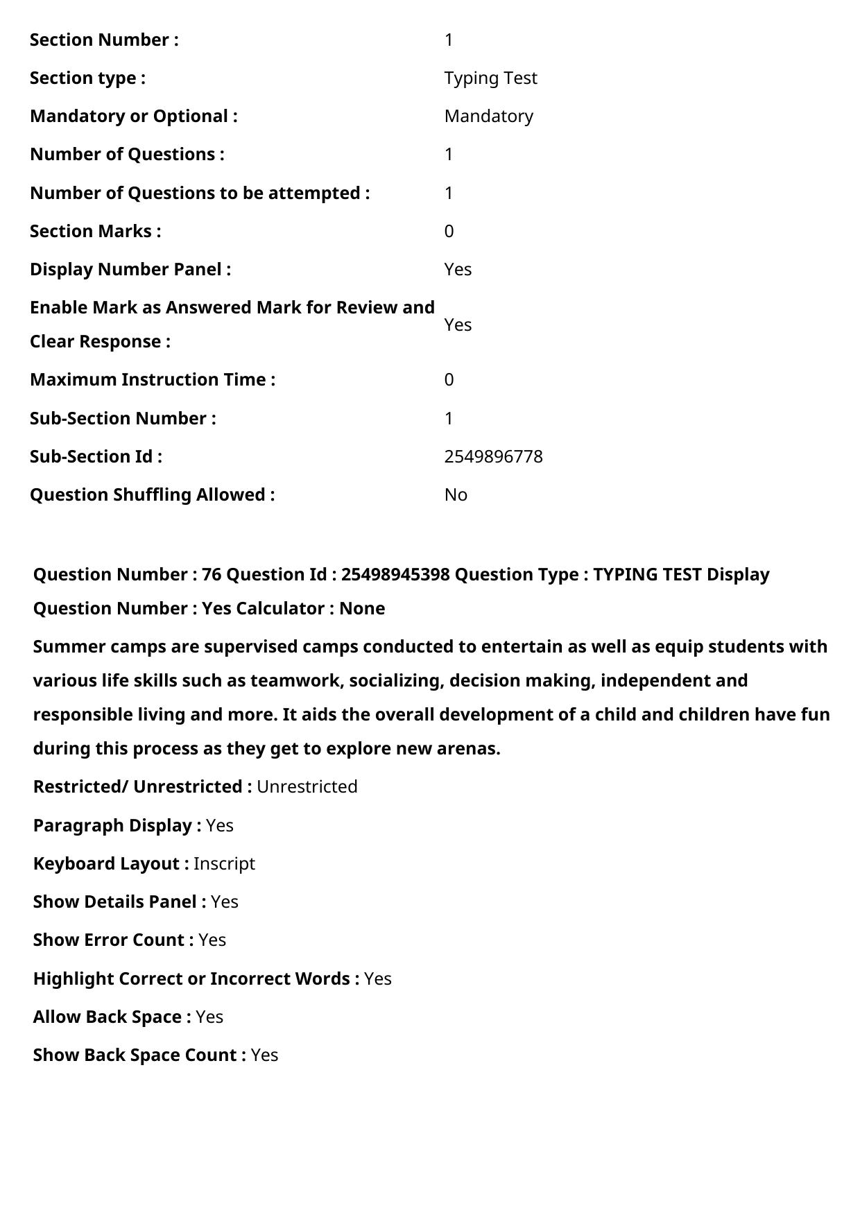 MP CPCT 17 Sept 2022 Question Paper Shift 1 - Page 69