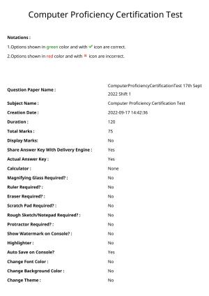 MP CPCT 17 Sept 2022 Question Paper Shift 1