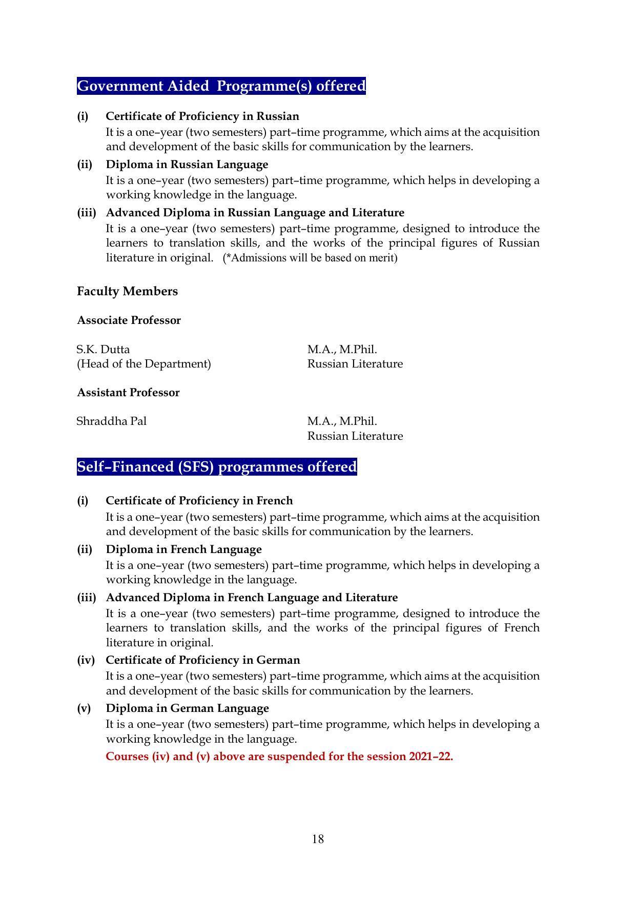 Chaudhary Charan Singh University: Meerut University, Meerut Information Brochure 2021-22 - Page 18