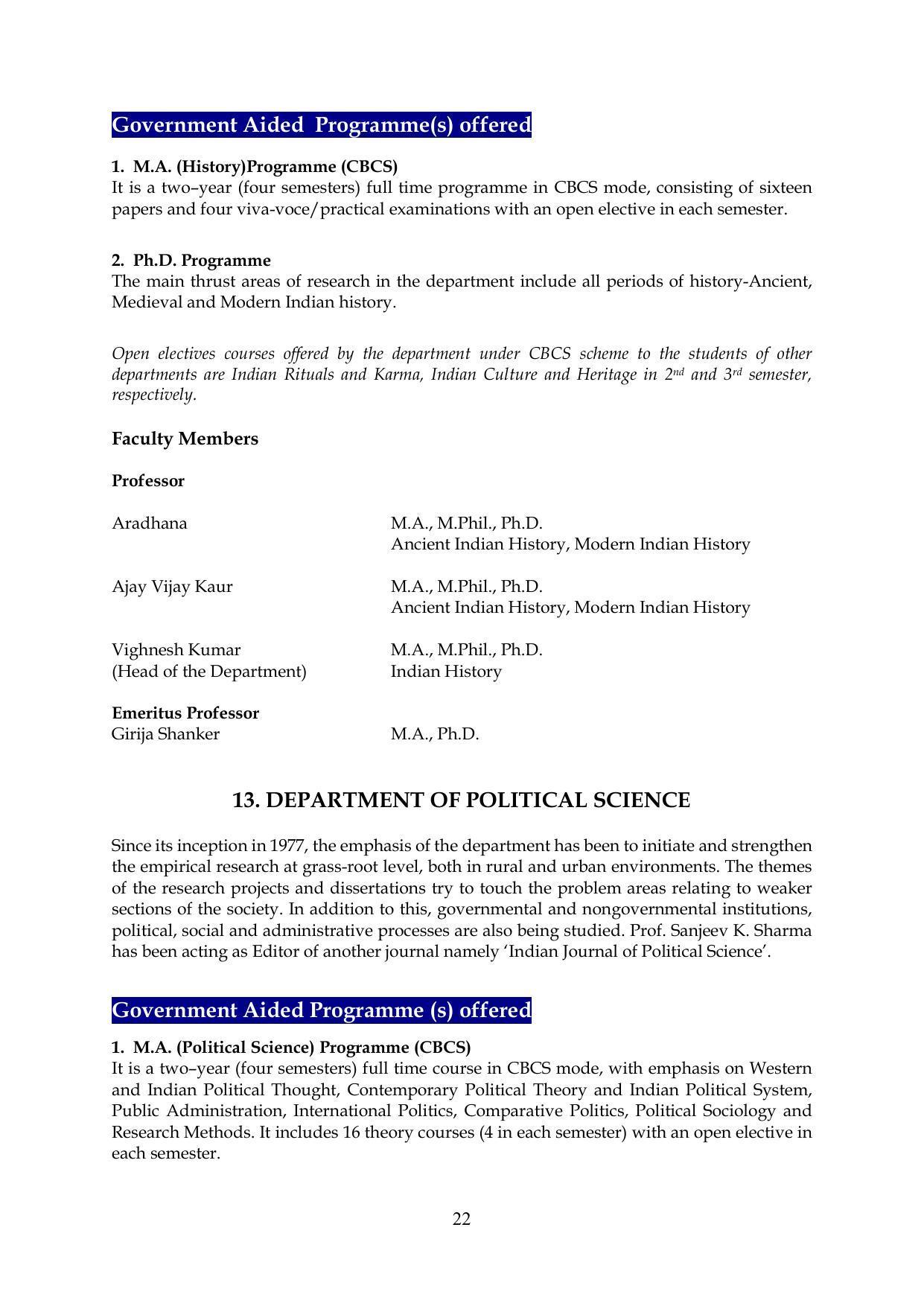 Chaudhary Charan Singh University: Meerut University, Meerut Information Brochure 2021-22 - Page 22