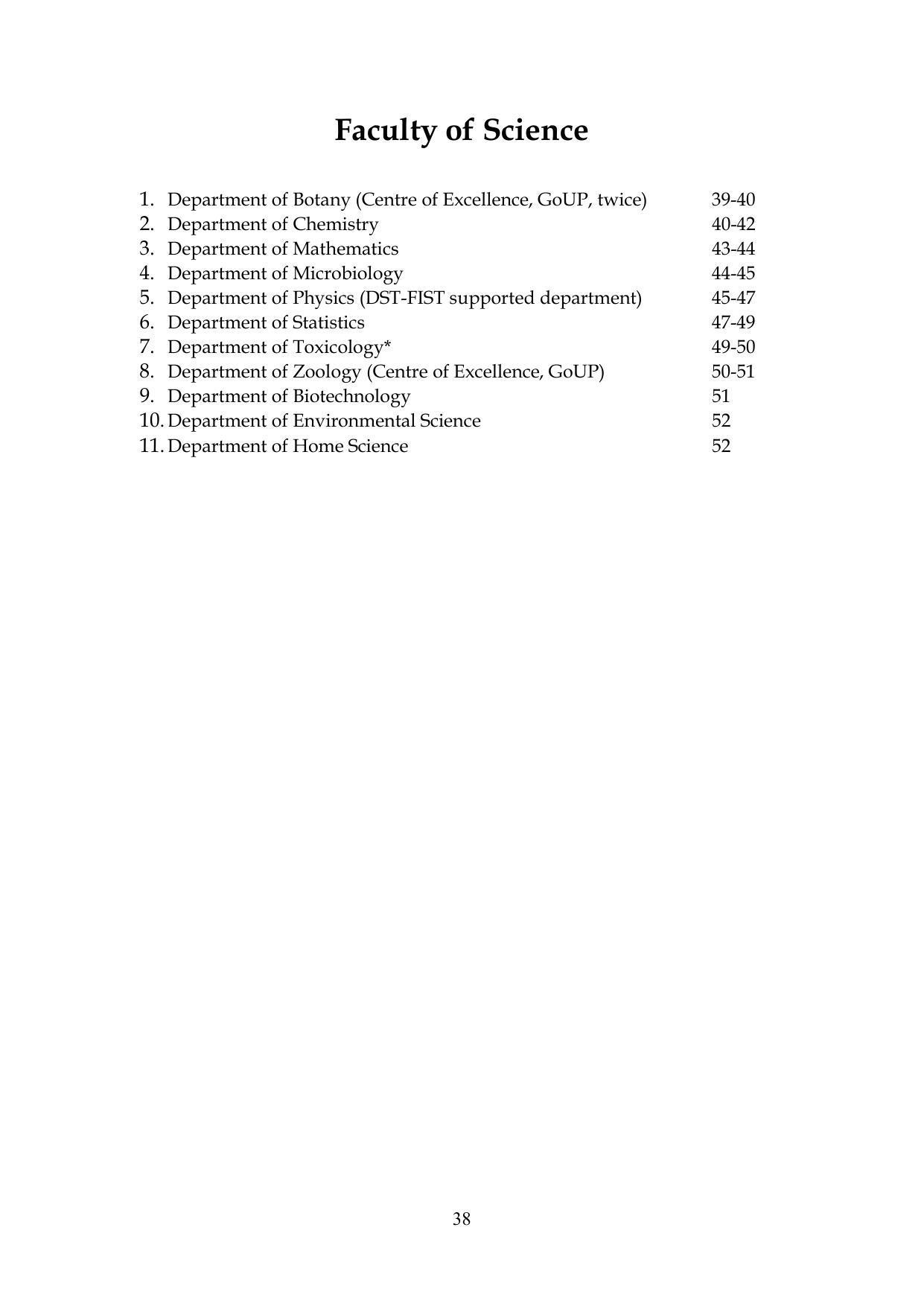 Chaudhary Charan Singh University: Meerut University, Meerut Information Brochure 2021-22 - Page 38