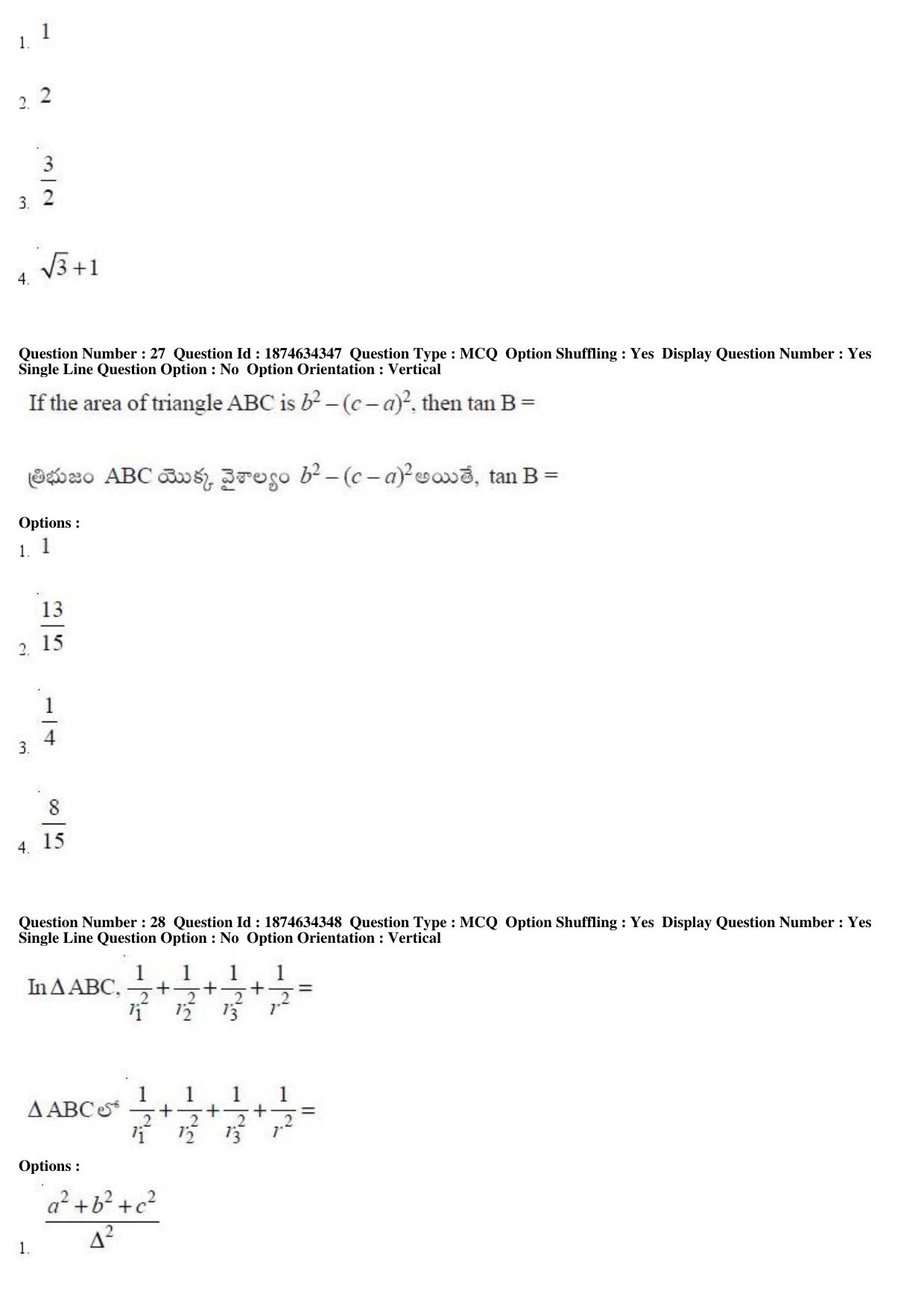 TS EAMCET 2019 Engineering Question Paper with Key (22 April 2019 Forenoon) - Page 16