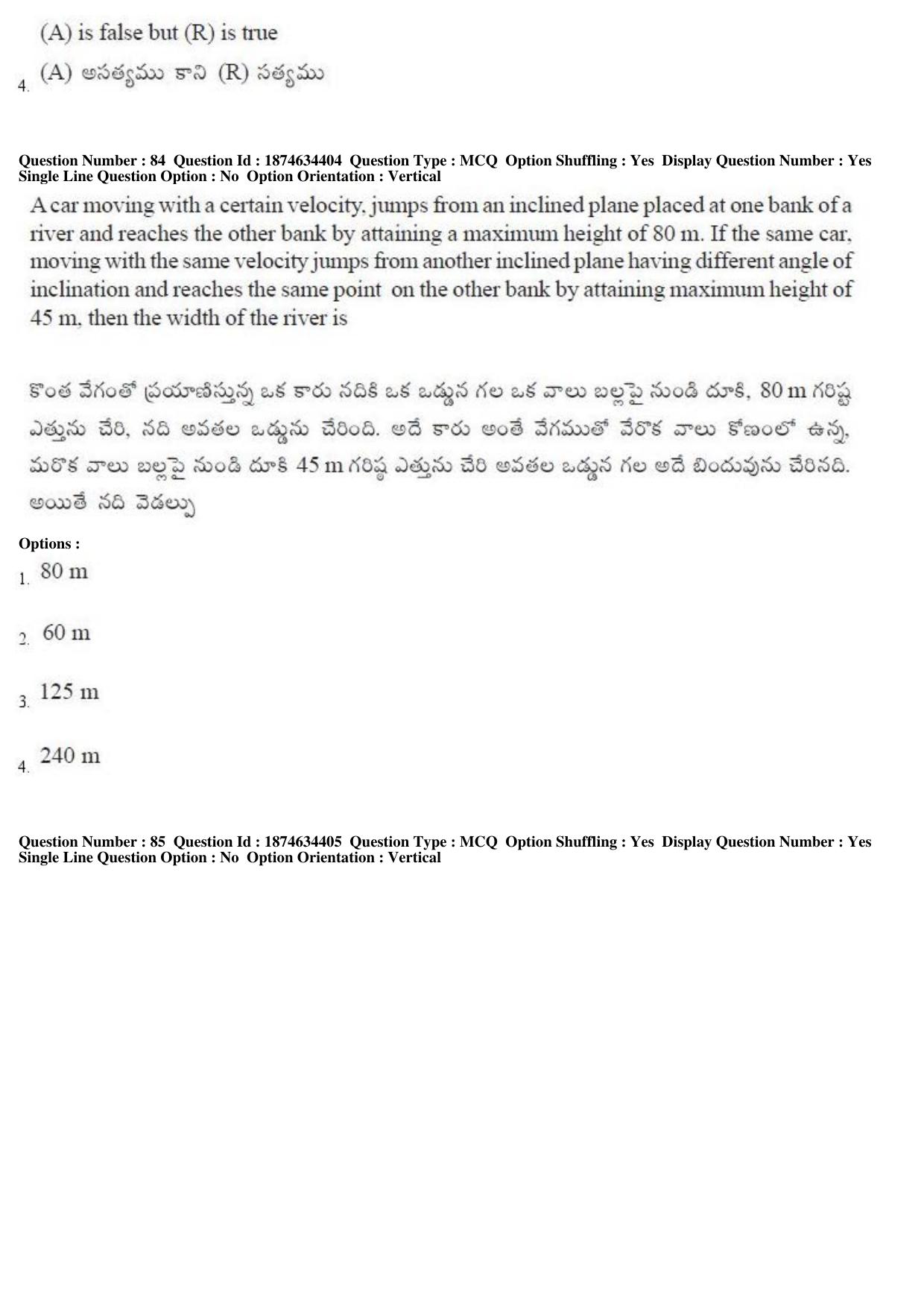 TS EAMCET 2019 Engineering Question Paper with Key (22 April 2019 Forenoon) - Page 49