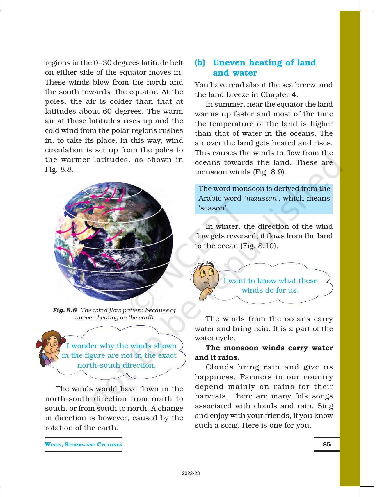 NCERT Book for Class 7 Science: Chapter 8-Winds, Storms and Cyclones - Page 6