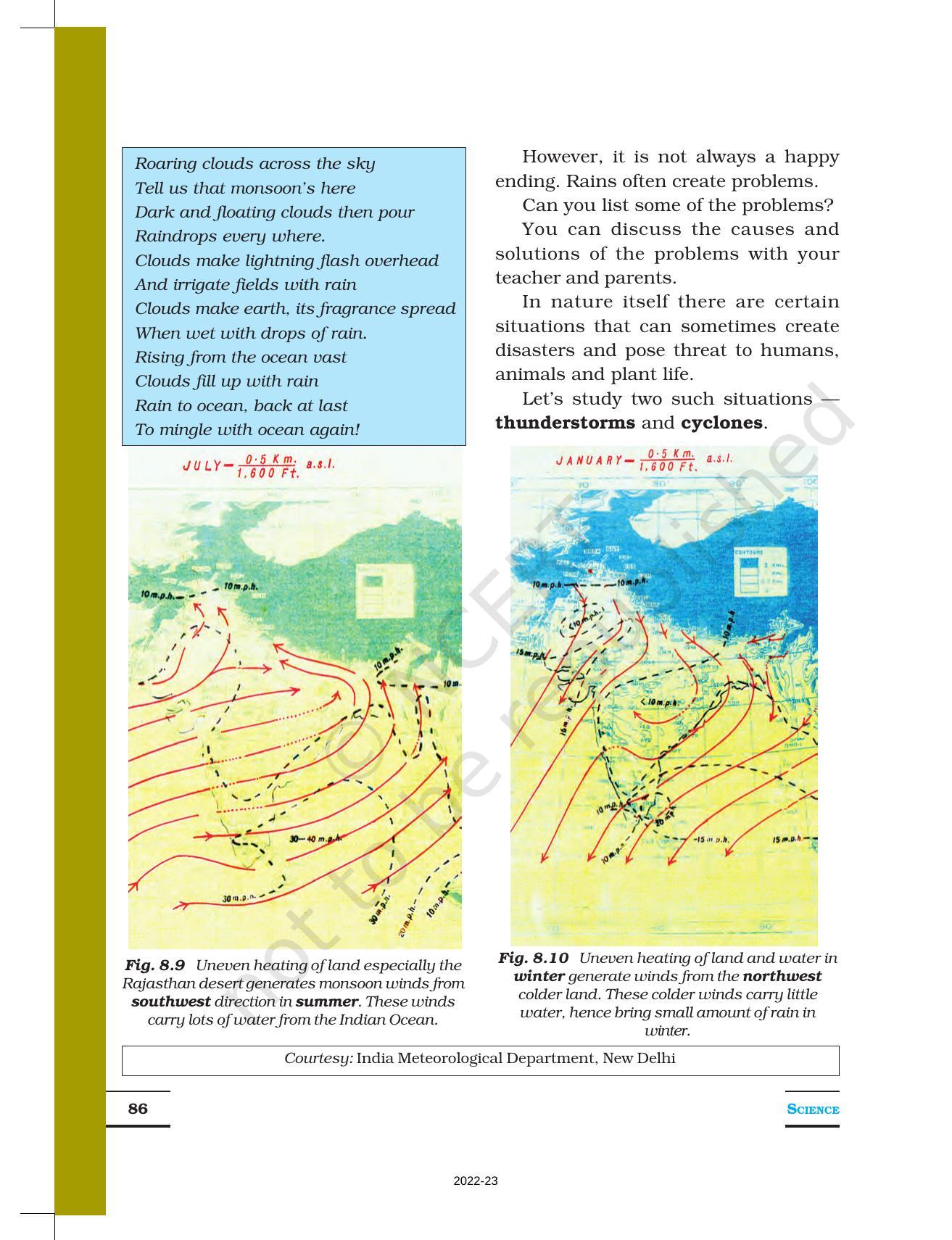 NCERT Book for Class 7 Science: Chapter 8-Winds, Storms and Cyclones - Page 7